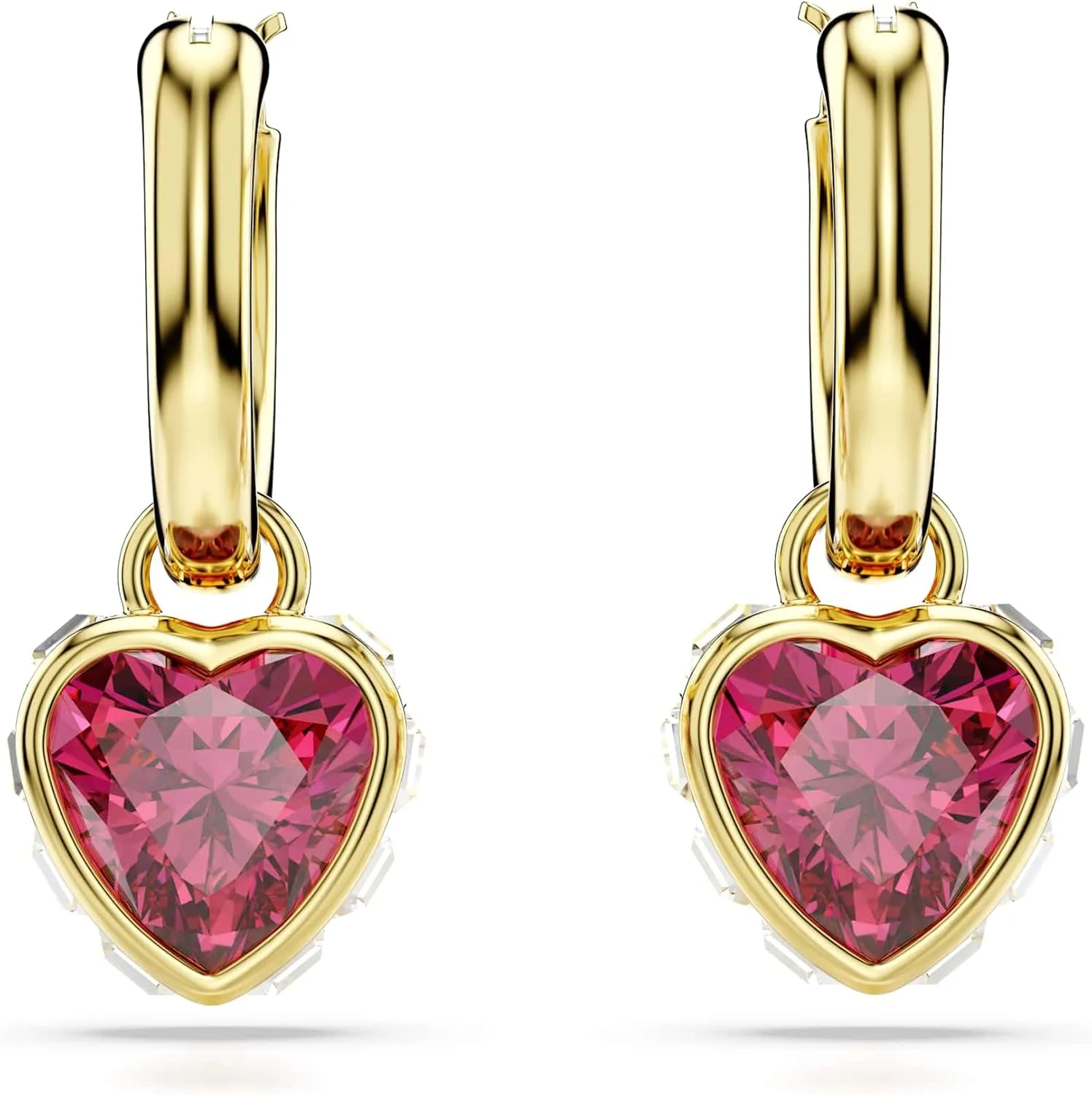 دستبند النگویی سواروسکی Chroma، قلب، قرمز، با روکش طلایی دستبند النگویی سواروسکی Chroma، قلب، قرمز، با روکش طلایی