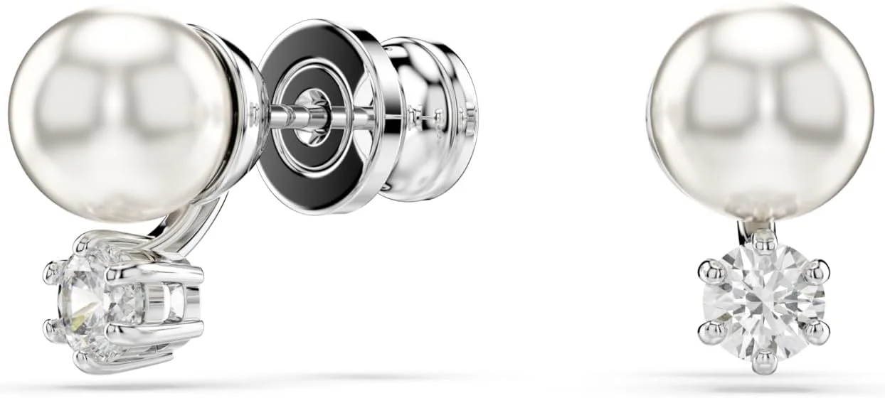 آویز سواروسکی ماتریکس، مروارید کریستالی، برش گرد، سفید، روکش رودیوم آویز سواروسکی ماتریکس، مروارید کریستالی، برش گرد، سفید، روکش رودیوم