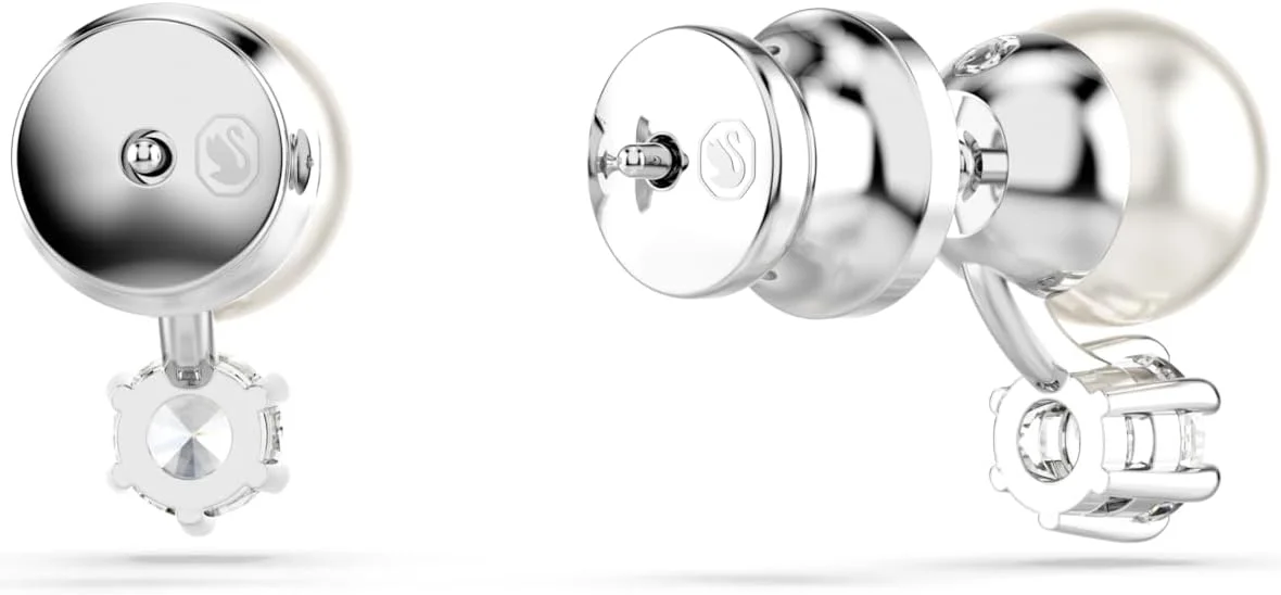 آویز سواروسکی ماتریکس، مروارید کریستالی، برش گرد، سفید، روکش رودیوم آویز سواروسکی ماتریکس، مروارید کریستالی، برش گرد، سفید، روکش رودیوم