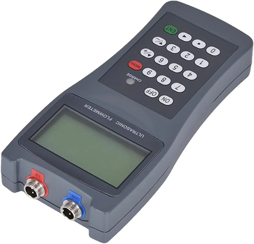 فلومتر التراسونیک GZDrdkf، فلومتر التراسونیک دستی قابل حمل TDS-100H با سنسور گیره ای M2 DN50-700mm 0~160℃ برای اندازه گیری جریان آب (شامل دستگاه اصلی و سنسور Tl-1)