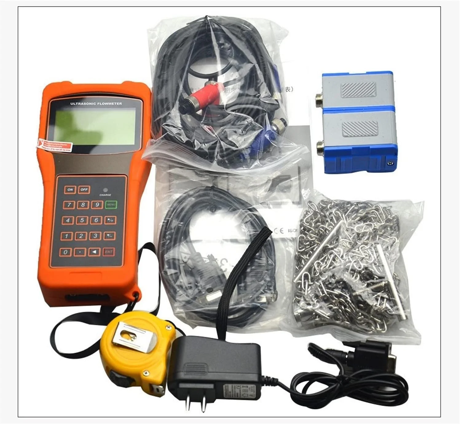 فلومتر التراسونیک دستی GZDodek مدل TUF-2000H با ترنسدیوسر استاندارد TM-1، محدوده اندازه گیری DN50-700mm