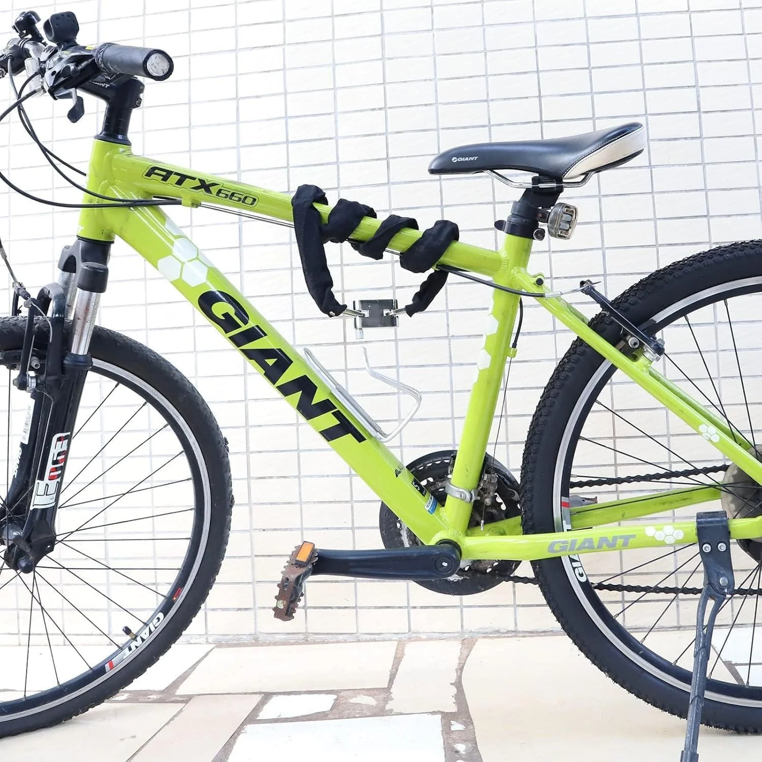 قفل زنجیری دوچرخه سنگین، قفل ضد سرقت با امنیت بالا، قفل ضد آب برای دوچرخه، موتور سیکلت، اسکوتر، درب، دروازه، حصار، [3 کلید]