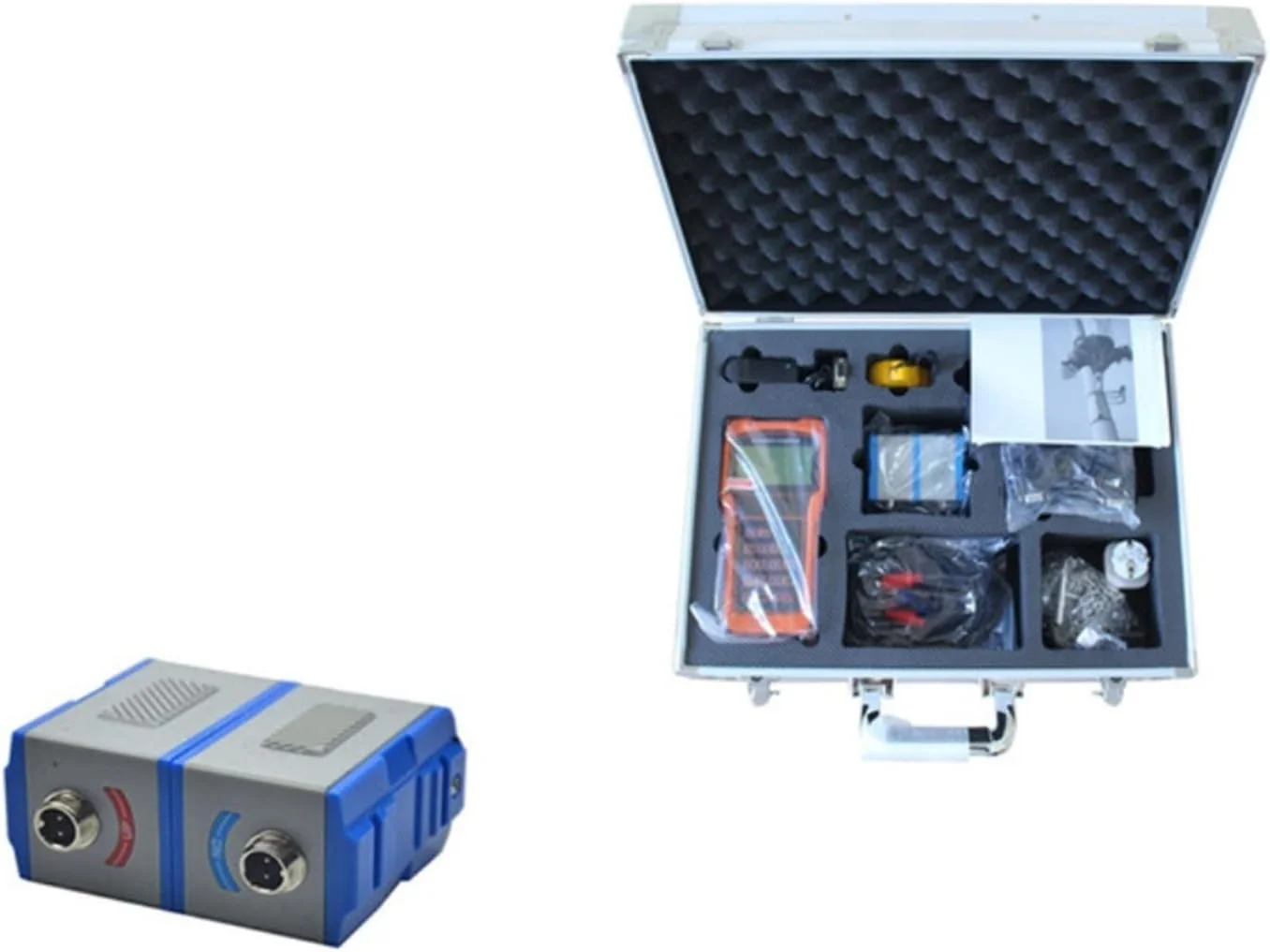 فلومتر التراسونیک دیجیتال GZDodek Ultra&sonic مدل TUF-2000H با ترنسدیوسر استاندارد TM-1، محدوده اندازه گیری DN50-700mm، دقت بالا، ثبت داده (3 چراغ)