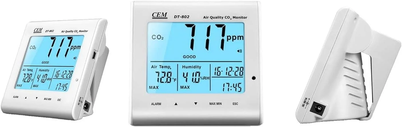 دستگاه سنجش دی اکسید کربن DT-802 دستگاه سنجش دی اکسید کربن DT-802