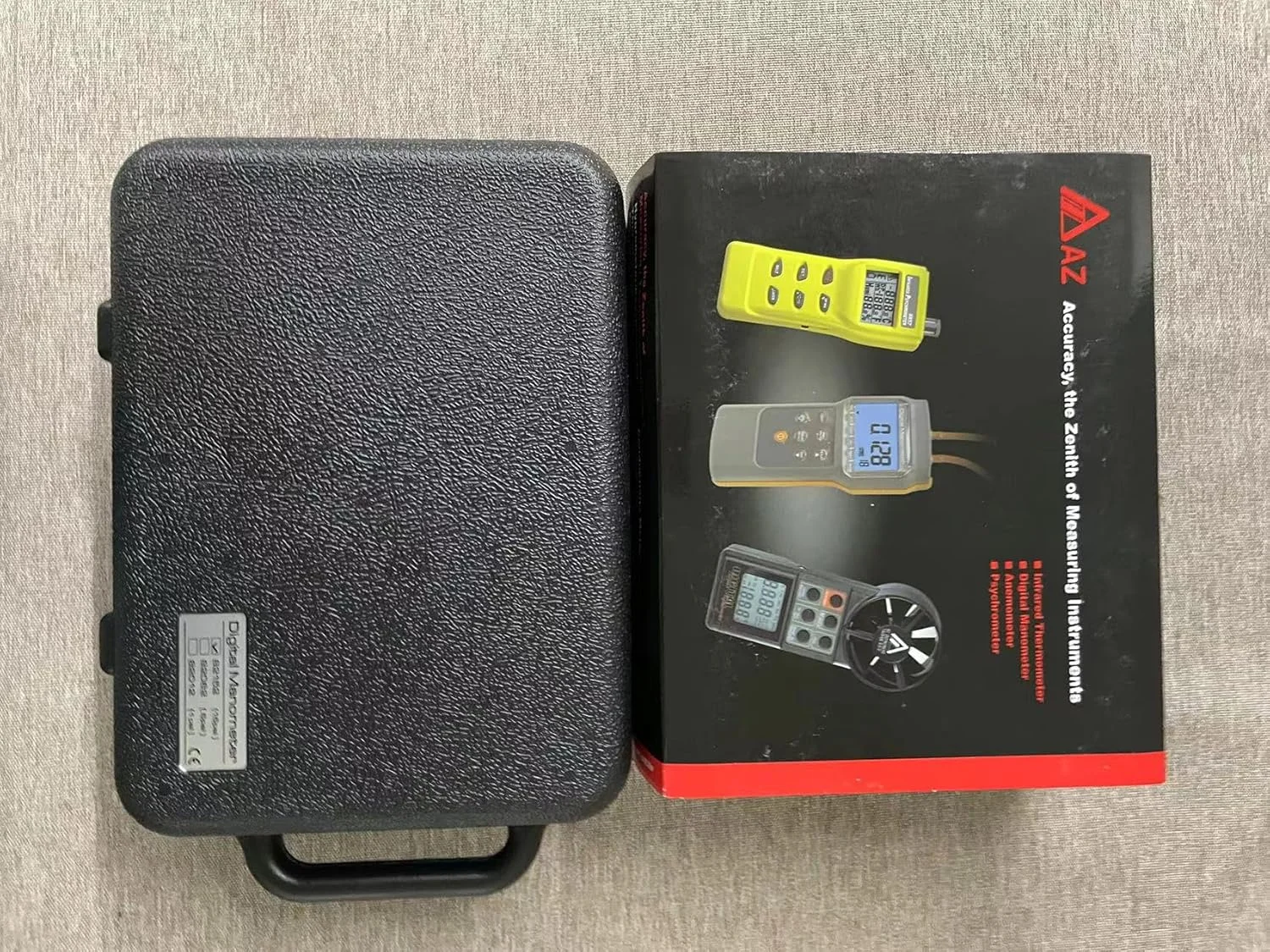 مانومتر دیجیتال AZ8252، تستر فشار دیفرانسیل AZ 8252، فشارسنج 2 PSI