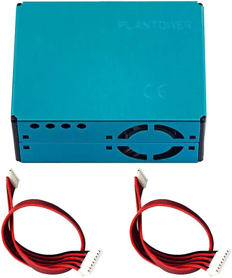 FVZWKHD PMS5003 PM2.5 PM10 سنسور تشخیص کیفیت غلظت ذرات دیجیتال - ماژول مانیتور سنسور گرد و غبار فلزی آبی جدید FVZWKHD PMS5003 PM2.5 PM10 سنسور تشخیص کیفیت غلظت ذرات دیجیتال - ماژول مانیتور سنسور گرد و غبار فلزی آبی جدید