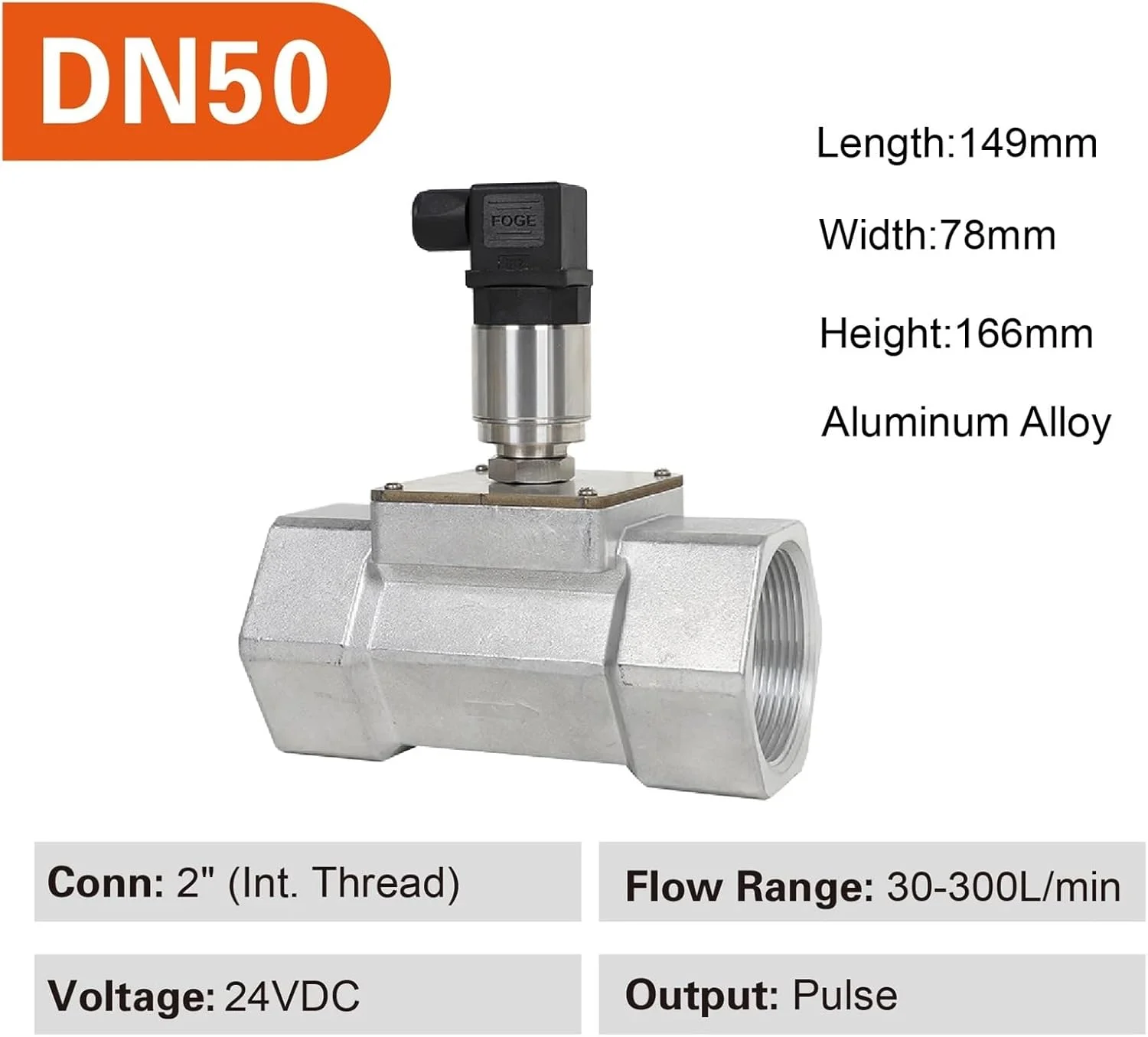 فلومتر، دبی سنج توربینی مایعات 4-20 میلی آمپر، فرستنده جریان، خروجی پالس، سنسور آب، گازوئیل و روغن شیمیایی، دبی سنج سوخت آلیاژ آلومینیوم (پالس DN50) فلومتر، دبی سنج توربینی مایعات 4-20 میلی آمپر، فرستنده جریان، خروجی پالس، سنسور آب، گازوئیل و روغن شیمیایی، دبی سنج سوخت آلیاژ آلومینیوم (پالس DN50)