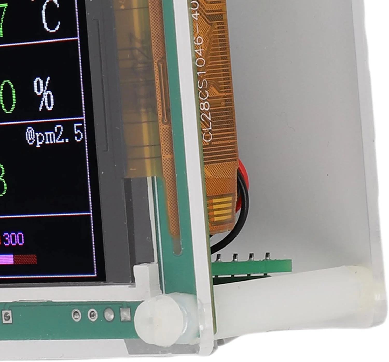 تستر مانیتور کیفیت Eujgoov PM1.0 PM2.5 PM10.0 با صفحه نمایش 2.8 اینچی TFT برای تشخیص دما و رطوبت محیط داخلی