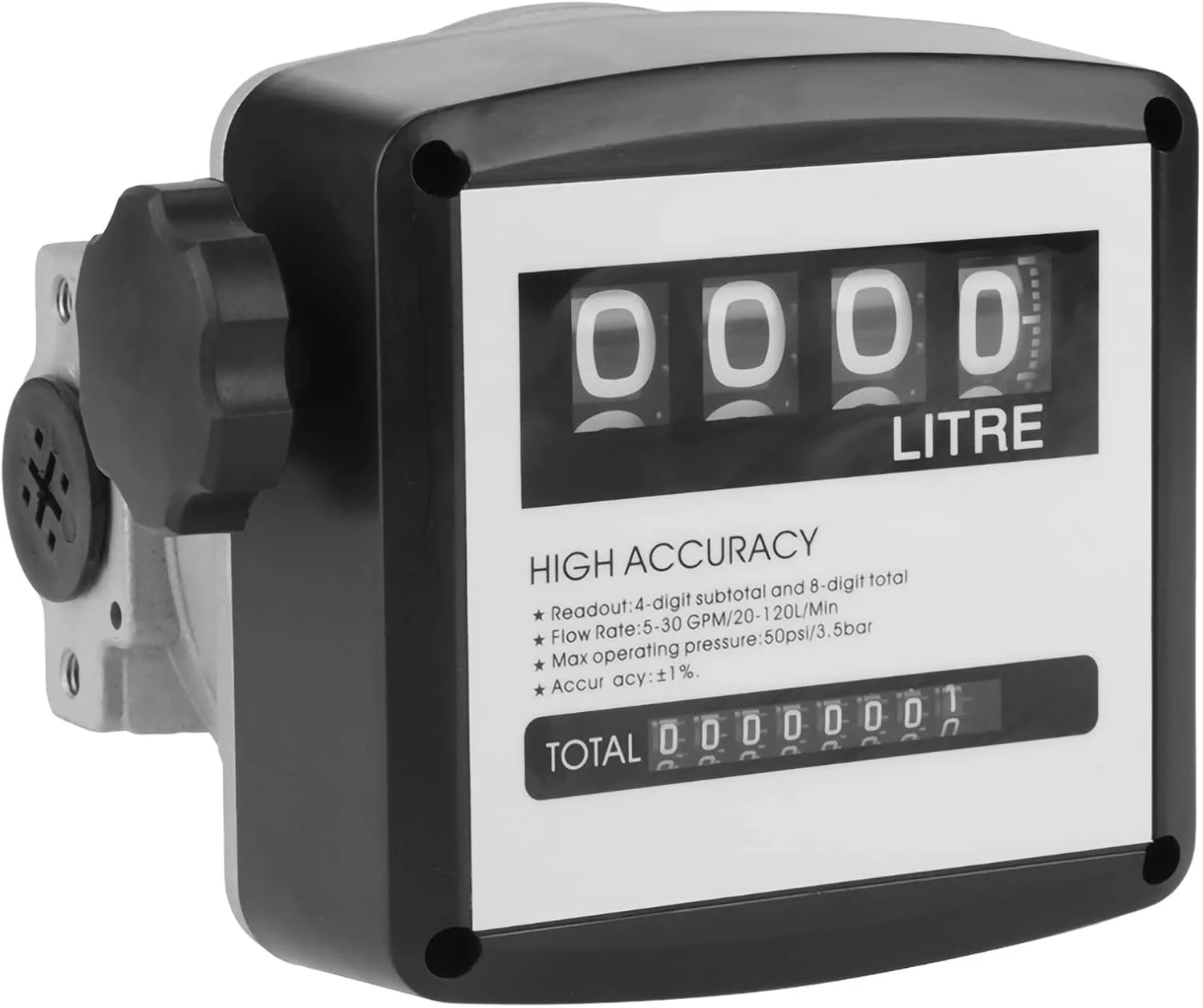 فلومتر مکانیکی سوخت Ticfox، دقت بالای 1%، 1 اینچ، 4 رقمی، مناسب برای پمپ های انتقال سوخت گازوئیل فلومتر مکانیکی سوخت Ticfox، دقت بالای 1%، 1 اینچ، 4 رقمی، مناسب برای پمپ های انتقال سوخت گازوئیل