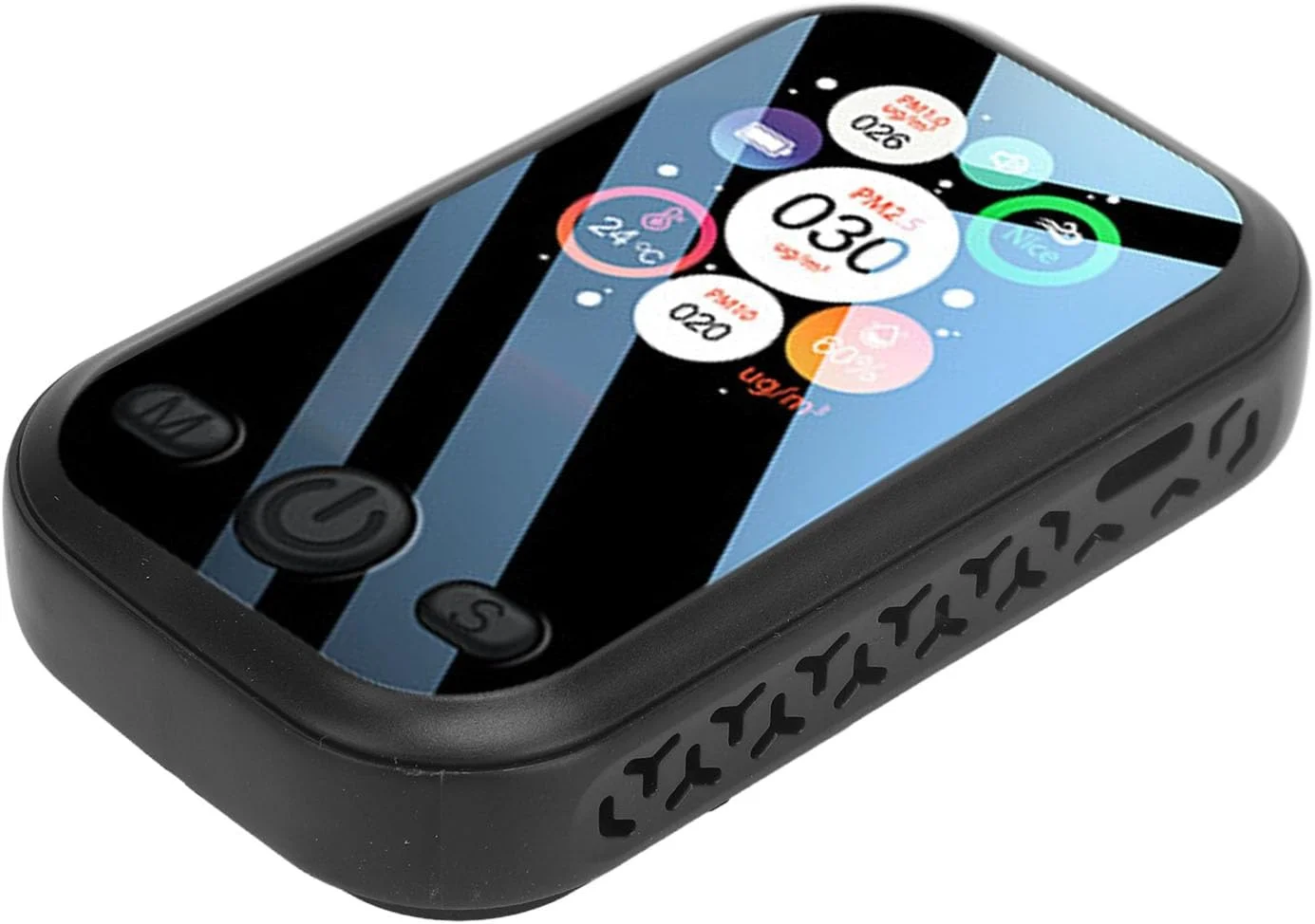 دستگاه تست کیفیت هوای خانگی و اداری Zerodis با قابلیت تشخیص دقیق PM2.5، PM10 و PM1.0، دارای صفحه نمایش LCD و طراحی مینی و قابل حمل (مشکی) دستگاه تست کیفیت هوای خانگی و اداری Zerodis با قابلیت تشخیص دقیق PM2.5، PM10 و PM1.0، دارای صفحه نمایش LCD و طراحی مینی و قابل حمل (مشکی)