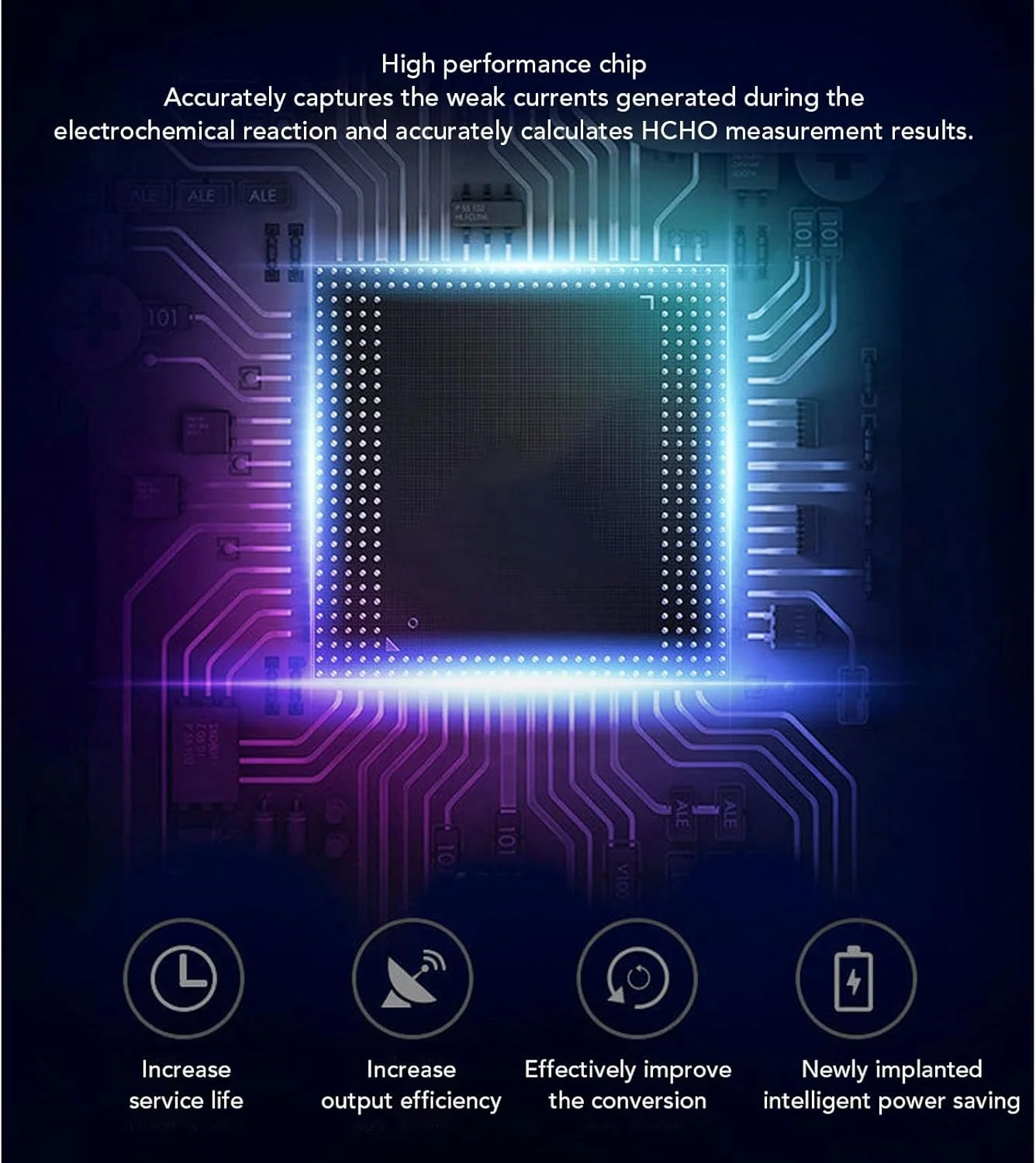 دستگاه تشخیص کیفیت هوای داخل خانه Luocute، سنسور دقیق 5 در 1 با قابلیت اتصال به بلوتوث و اپلیکیشن، دارای پایه مغناطیسی و قابل نصب روی دیوار، تستر کیفیت هوای قابل حمل برای HCHO PM2.5 دما و رطوبت