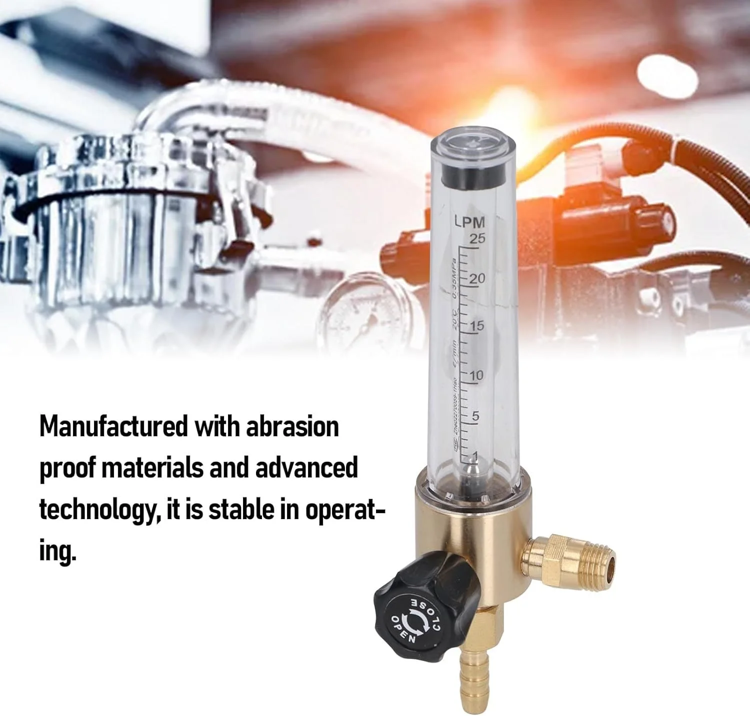 فلومتر گاز شناور Telituny، تنظیم کننده گاز صنعتی 1-25 لیتر با رزوه NPT1/4، اندازه گیری CO2/آرگون برای کاربردهای دریایی و صنعتی، روکش مسی فلومتر گاز شناور Telituny، تنظیم کننده گاز صنعتی 1-25 لیتر با رزوه NPT1/4، اندازه گیری CO2/آرگون برای کاربردهای دریایی و صنعتی، روکش مسی