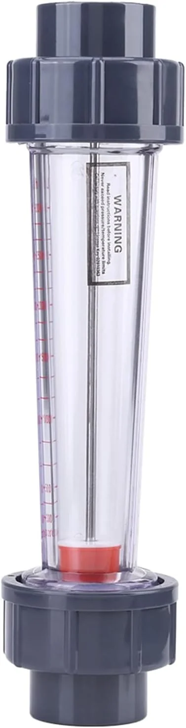 فلومتر پلاستیکی تلیتونی LZS-25، روتامتر رزوه ای DN25 BSP برای مصارف شیمیایی و صنعتی، محدوده 300-3000 لیتر در ساعت، دقت 4٪، مقاوم در برابر اسید/قلیایی