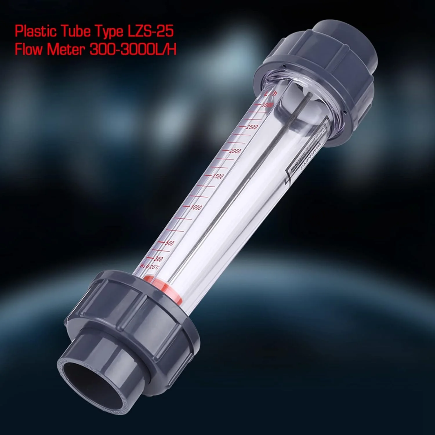 فلومتر پلاستیکی تلیتونی LZS-25، روتامتر رزوه ای DN25 BSP برای مصارف شیمیایی و صنعتی، محدوده 300-3000 لیتر در ساعت، دقت 4٪، مقاوم در برابر اسید/قلیایی فلومتر پلاستیکی تلیتونی LZS-25، روتامتر رزوه ای DN25 BSP برای مصارف شیمیایی و صنعتی، محدوده 300-3000 لیتر در ساعت، دقت 4٪، مقاوم در برابر اسید/قلیایی