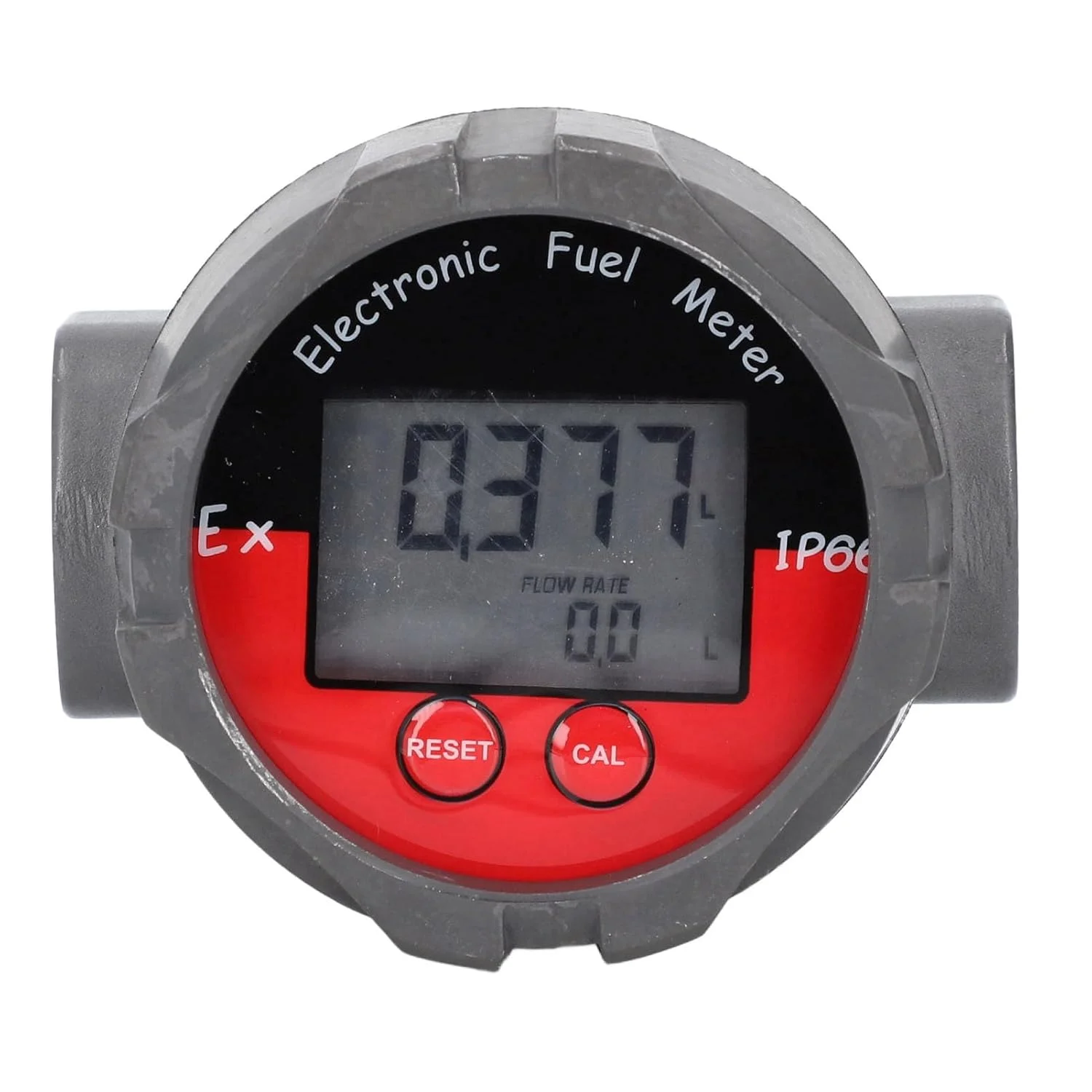 گیج سوخت الکترونیکی، نمایشگر LCD دیجیتال 1 اینچی با فلومتر توربینی 10-100 لیتر در دقیقه با دقت ± 1% برای بنزین، گازوئیل و آب، فشار بالا 20 مگاپاسکال