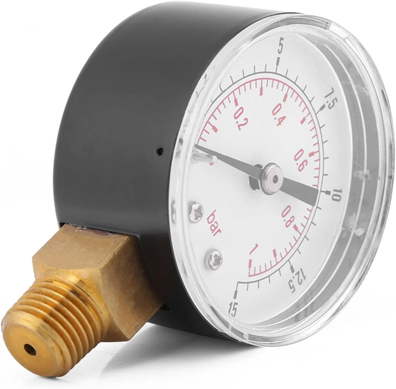 گیج فشار پایین، گیج فشار روغن مینیاتوری برای سوخت، هوا، روغن یا آب 0-15 Psi/0-1 Bar BSPT