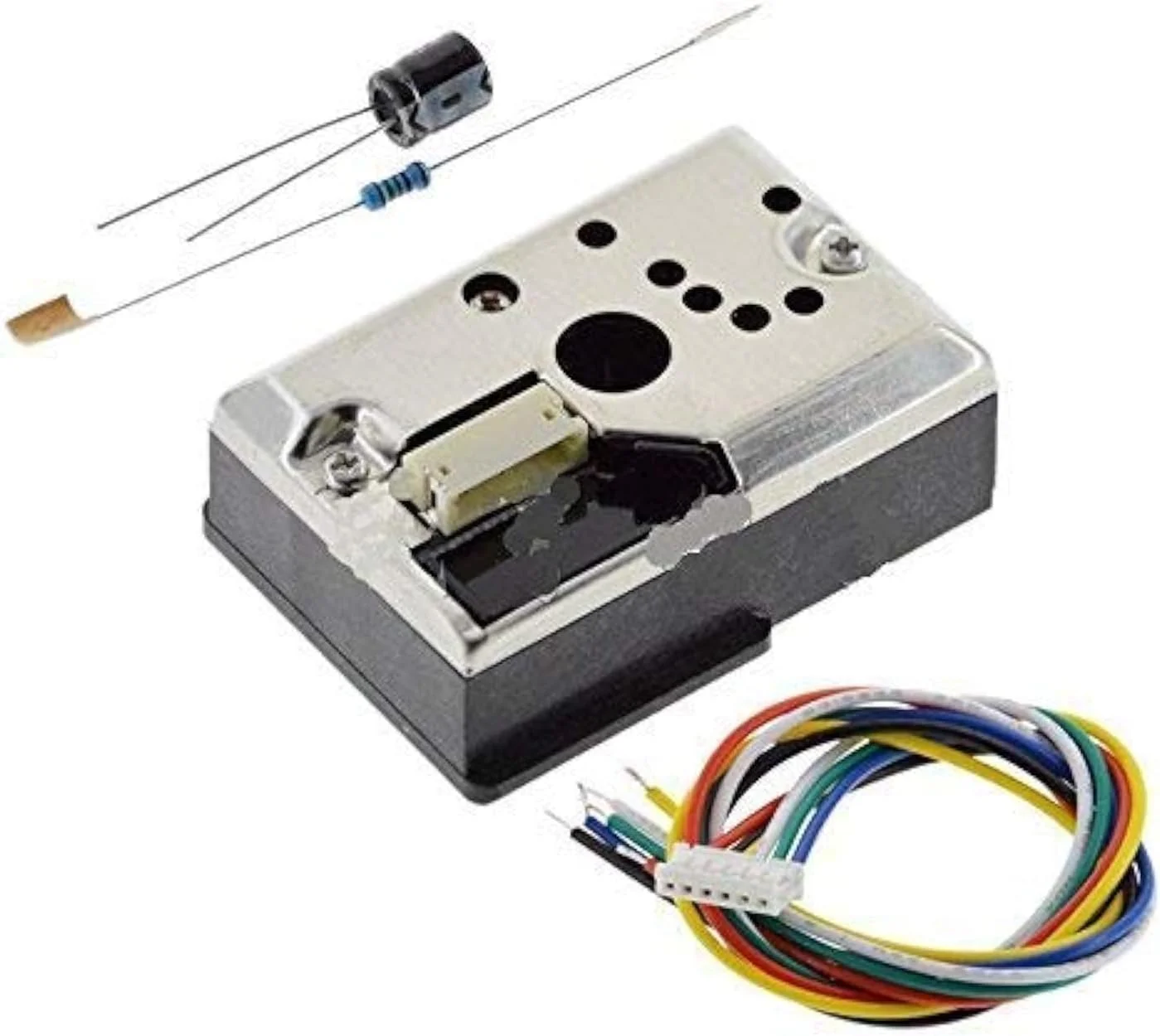 ماژول سنسور تشخیص گرد و غبار DollaTek GP2Y1014AU PM2.5 برای آردوینو و تهویه مطبوع