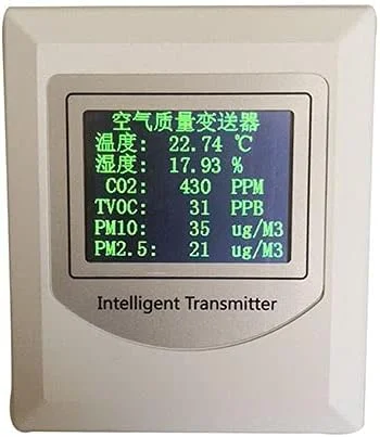 نمایشگر LCD چند منظوره انتقال دهنده کیفیت هوا برای RS485