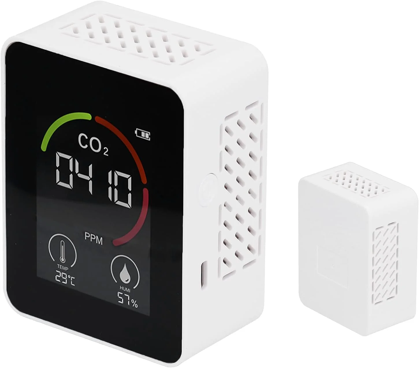 دستگاه تشخیص کیفیت هوا DOKGRYD، شارژ USB، ردیاب دی اکسید کربن با اندازه گیری دقیق برای گلخانه های کشاورزی، انبار، آزمایشگاه، خانواده