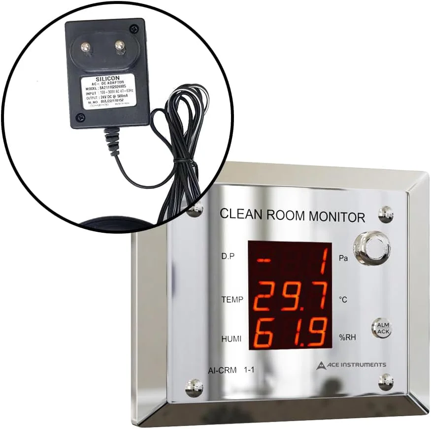 *ارسال فوری 1 روزه* مانیتور اتاق تمیز 3 در 1 (فشار دیفرانسیل، دما، RH) برای اتاق های تمیز دارویی، اتاق های ایزوله، بیمارستان ها مدل: AI-CRM1-1 *ارسال فوری 1 روزه* مانیتور اتاق تمیز 3 در 1 (فشار دیفرانسیل، دما، RH) برای اتاق های تمیز دارویی، اتاق های ایزوله، بیمارستان ها مدل: AI-CRM1-1