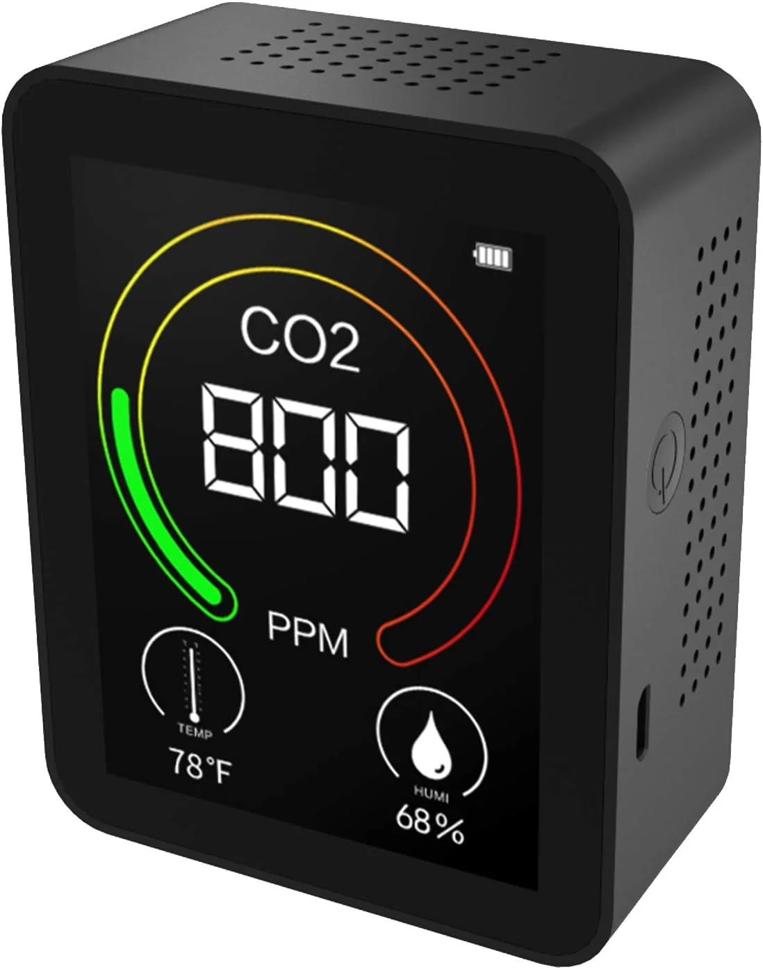 دستگاه سنجش دی اکسید کربن، دما و رطوبت، کیفیت هوا، تستر دقیق دیجیتال CO2 برای خانه و محل کار، نمایش زمان واقعی دستگاه سنجش دی اکسید کربن، دما و رطوبت، کیفیت هوا، تستر دقیق دیجیتال CO2 برای خانه و محل کار، نمایش زمان واقعی