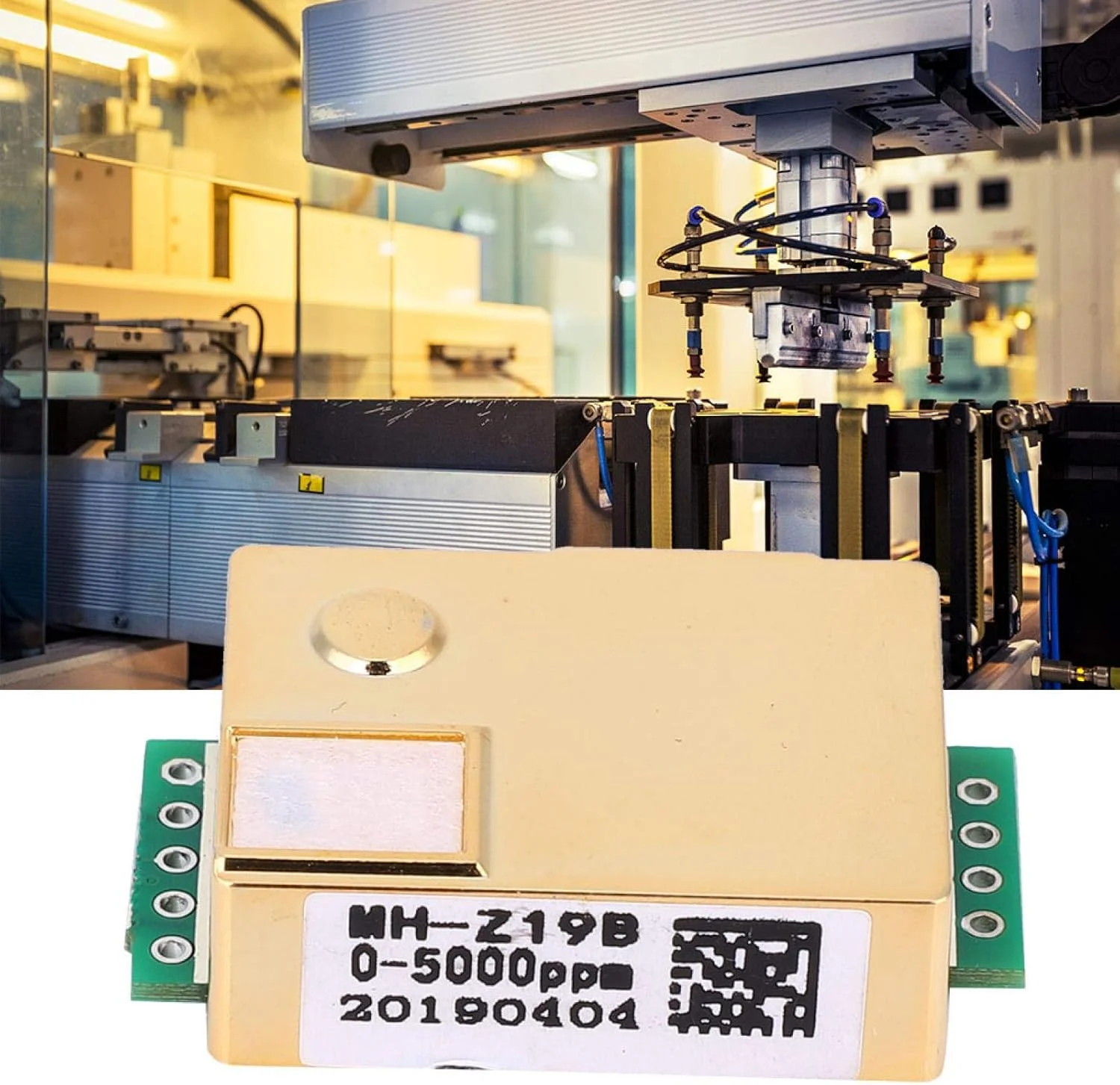 سنسور گاز دی اکسید کربن MH-Z19 O2، ماژول سنسور تشخیص CO2 الکترونیکی، خروجی سریال مادون قرمز غیر پراکنده (NDIR) برای مانیتور CO2