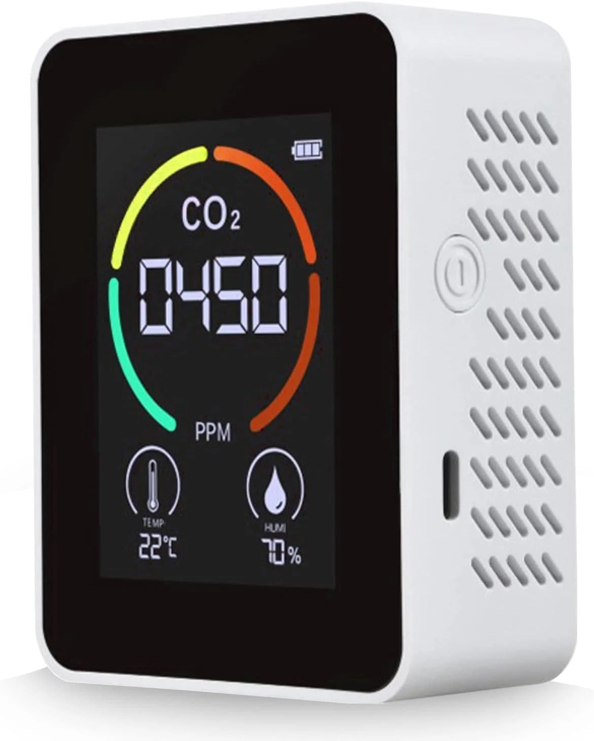 دستگاه تشخیص دی اکسید کربن 3 در 1 J/E، آنالیزور کیفیت هوا، دما و رطوبت، CO2 متر دیجیتال برای خانه و محل کار دستگاه تشخیص دی اکسید کربن 3 در 1 J/E، آنالیزور کیفیت هوا، دما و رطوبت، CO2 متر دیجیتال برای خانه و محل کار