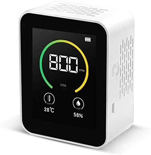دتکتور دی اکسید کربن CO2، سنسور تشخیص هوا، مانیتور کیفیت هوا با صفحه نمایش رنگی، محدوده 400-5000PPM (رنگ: سفید) دتکتور دی اکسید کربن CO2، سنسور تشخیص هوا، مانیتور کیفیت هوا با صفحه نمایش رنگی، محدوده 400-5000PPM (رنگ: سفید)