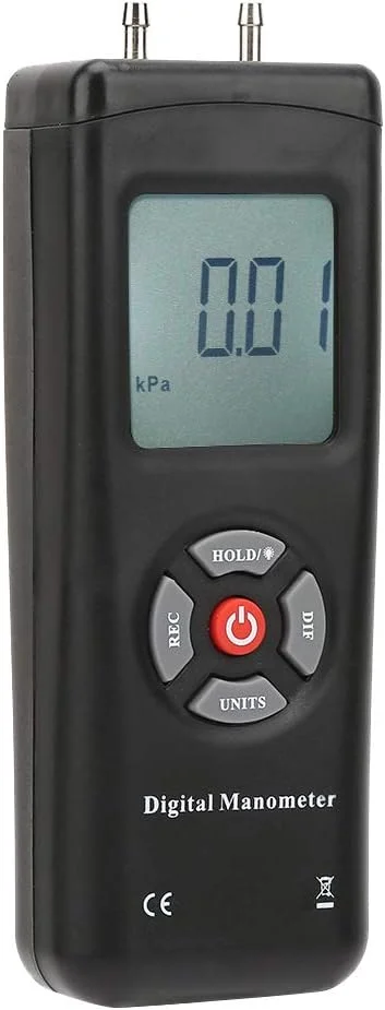 فشارسنج دیجیتال nccMjt مدل TL100، گیج فشار دیفرانسیل دستی