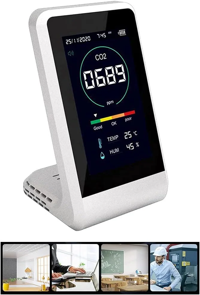 صفحه نمایش هوا، دستگاه سنجش دی اکسید کربن، سنسور دما و رطوبت دیجیتال، صفحه نمایش کیفیت هوا، دی اکسید کربن، TVOC، فرمالدئید، آشکارساز HCHO صفحه نمایش هوا، دستگاه سنجش دی اکسید کربن، سنسور دما و رطوبت دیجیتال، صفحه نمایش کیفیت هوا، دی اکسید کربن، TVOC، فرمالدئید، آشکارساز HCHO