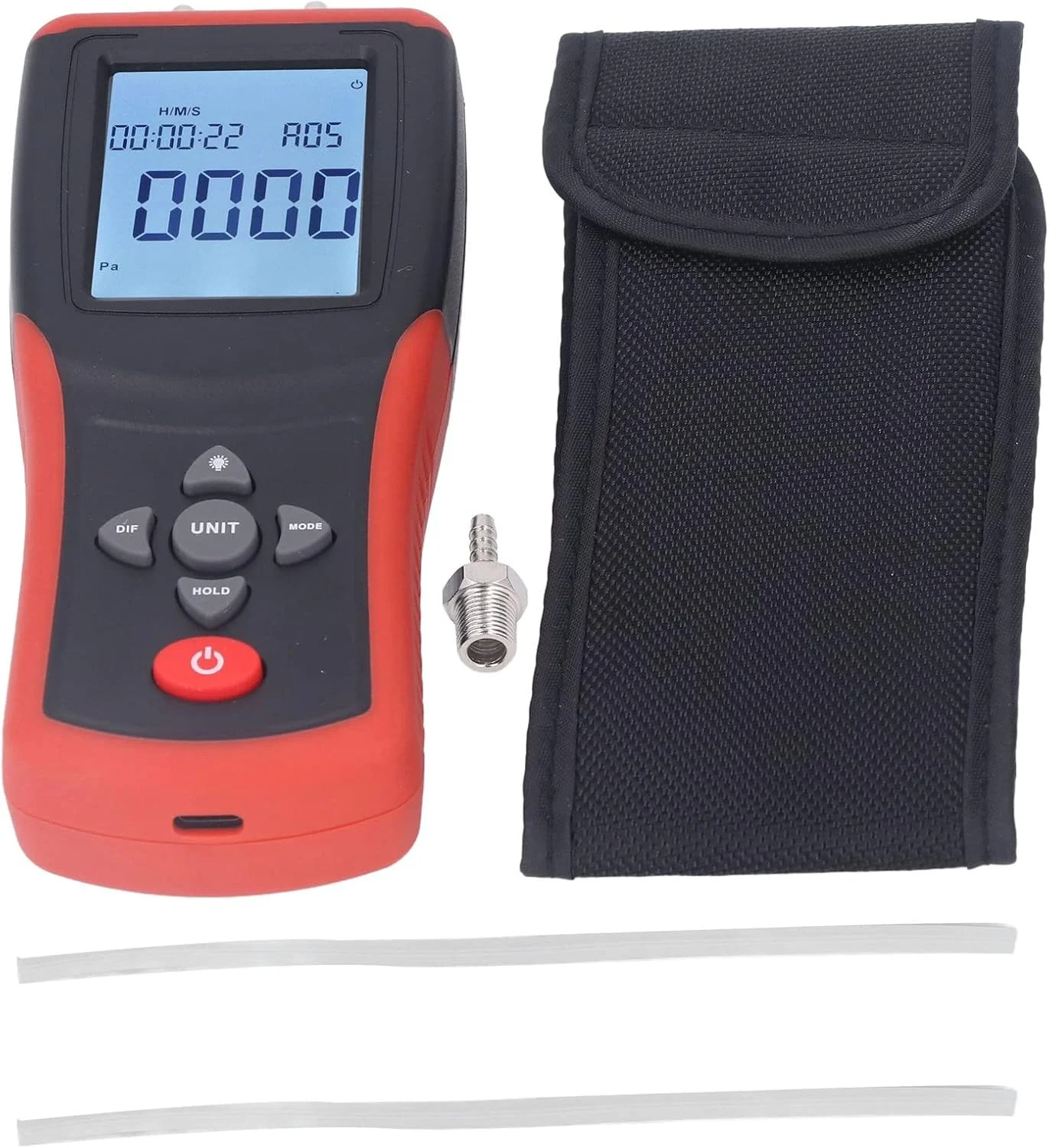 مانومتر دیجیتال با نمایشگر LCD و 12 واحد اندازه گیری، چند منظوره