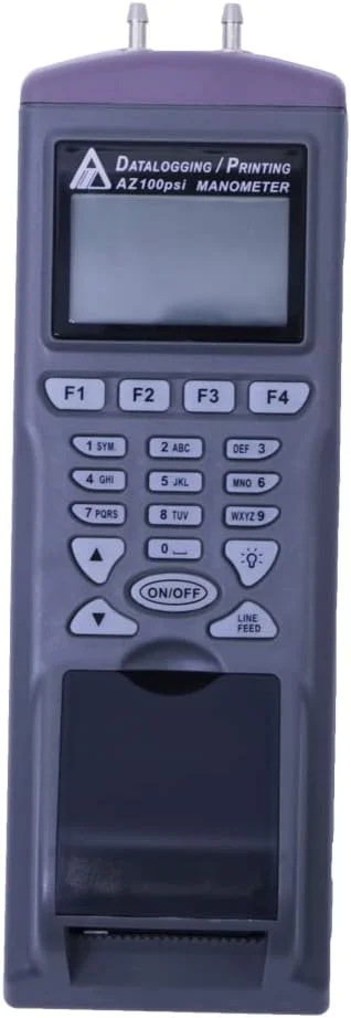 دیتالاگر اختلاف فشار دیجیتال AZ9831، مانومتر 100 PSI با پرینتر دیتالاگر اختلاف فشار دیجیتال AZ9831، مانومتر 100 PSI با پرینتر