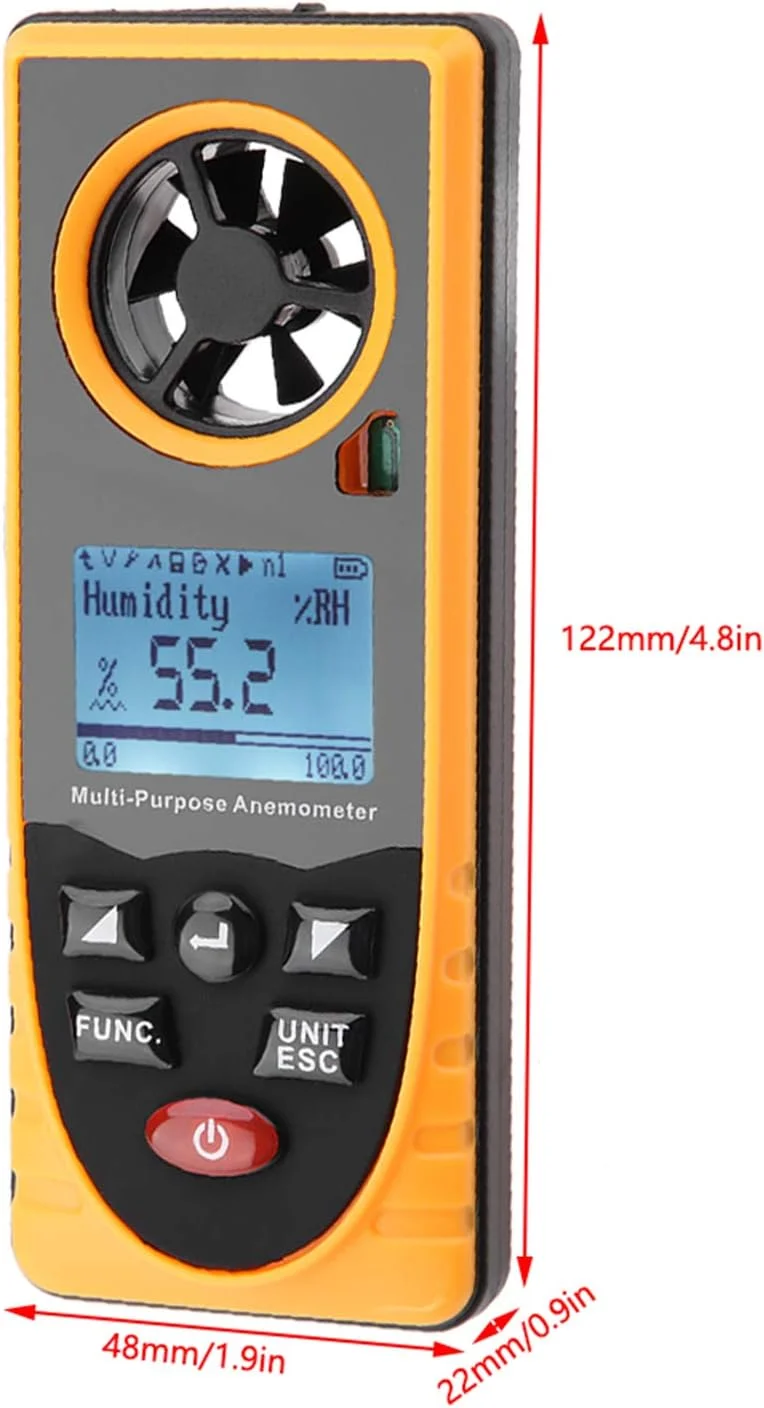 بادسنج دیجیتال، سرعت سنج باد دیجیتال مدل GM8910 برای اندازه گیری سرعت باد