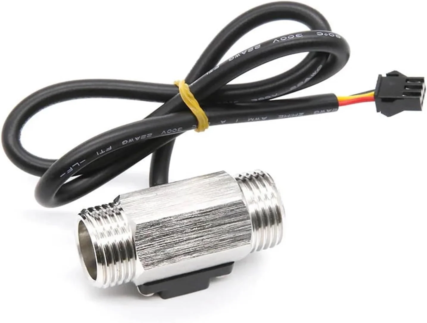 فلومتر دیجیتال، DC3.5-24V DN15 مقیاس جریان G1/2 حسگر فولاد ضد زنگ حسگر جریان آب بخاری حسگر جریان توربین 1-25 لیتر در دقیقه (66 میلی متر)