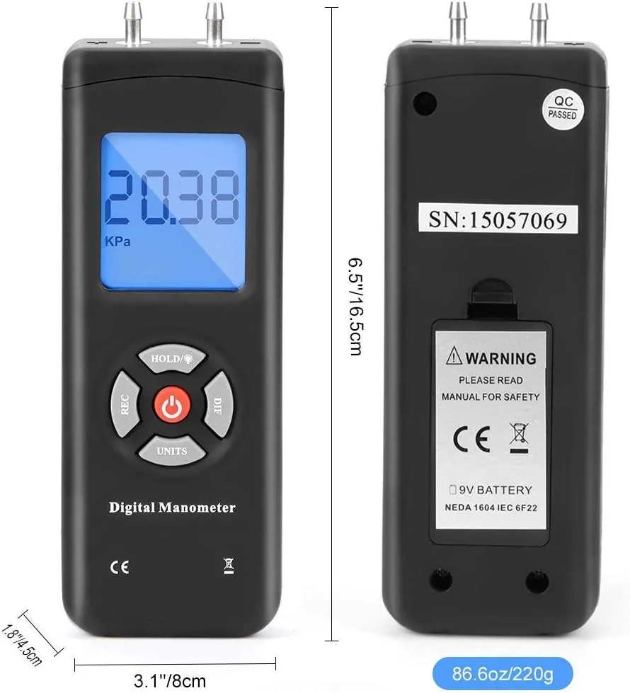 ابزار دقیق، تست و اندازه گیری TL-102 مانومتر دیجیتال فشار سنج هوا، تستر فشار گاز با 11 واحد و عملکرد نور پس زمینه برای بزرگسالان ابزار دقیق، تست و اندازه گیری TL-102 مانومتر دیجیتال فشار سنج هوا، تستر فشار گاز با 11 واحد و عملکرد نور پس زمینه برای بزرگسالان