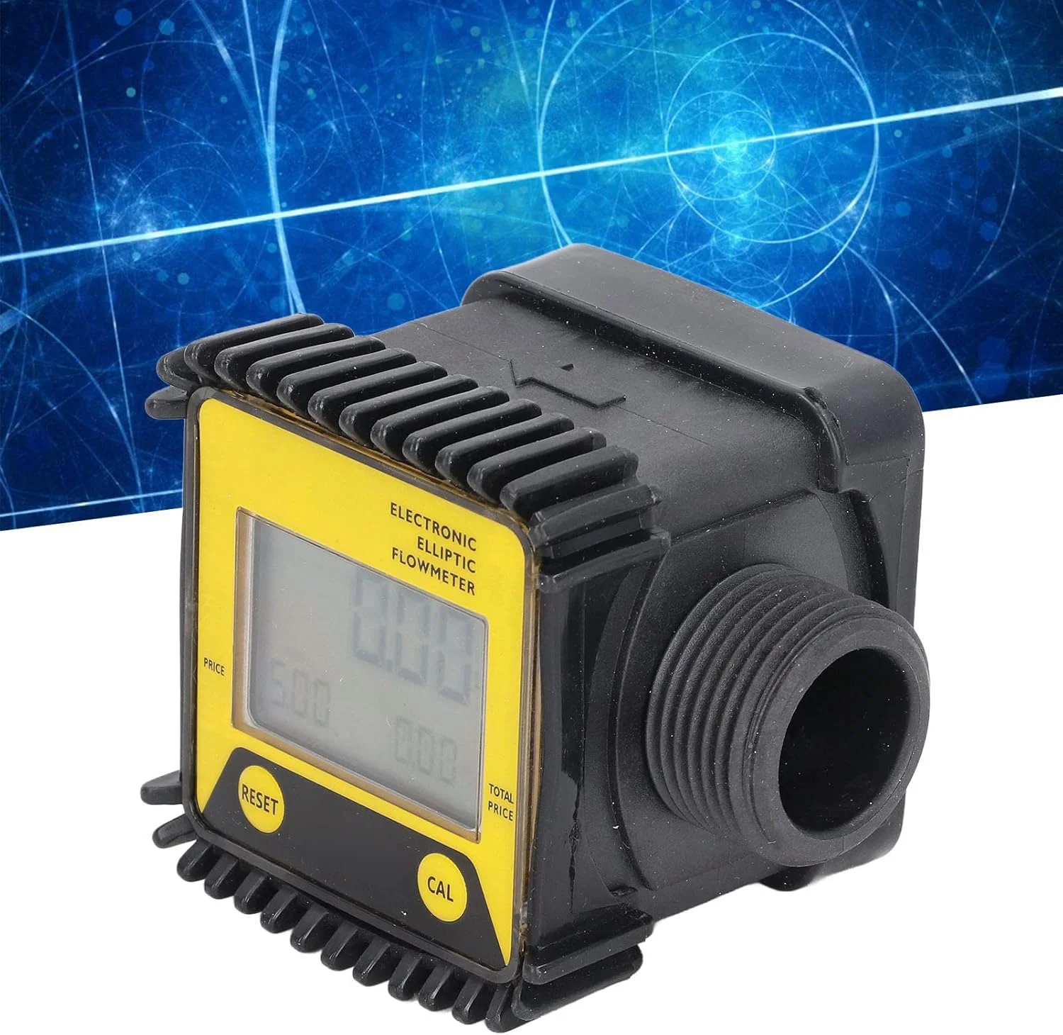 فلومتر سوخت، فلومتر دیجیتال گازوئیل، مناسب برای اندازه گیری صنعتی (زرد)