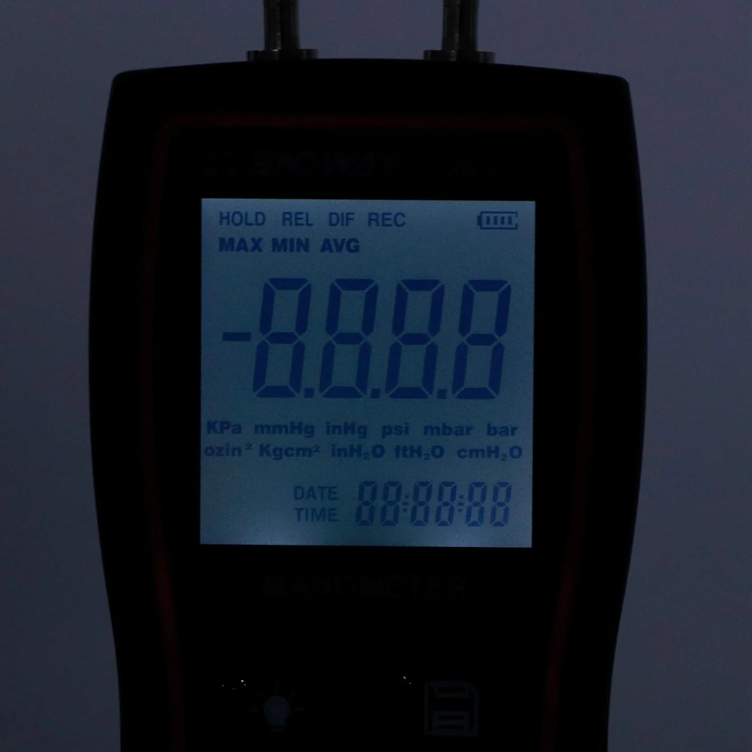 مانومتر دیفرانسیل دیجیتال، فشارسنج دستی با دقت بالا ±103.42KPA، ابزار تست سیستم HVAC