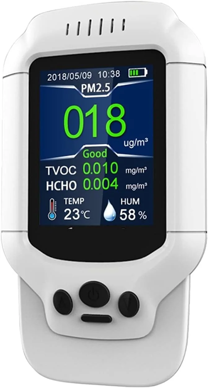 دستگاه تشخیص گاز HANEFRE نسخه انگلیسی، نسخه ارتقا یافته دستگاه تشخیص فرمالدئید، تولید کنندگان عمده فروش تست گرد و غبار PM2.5 فرمالدئید TVOC