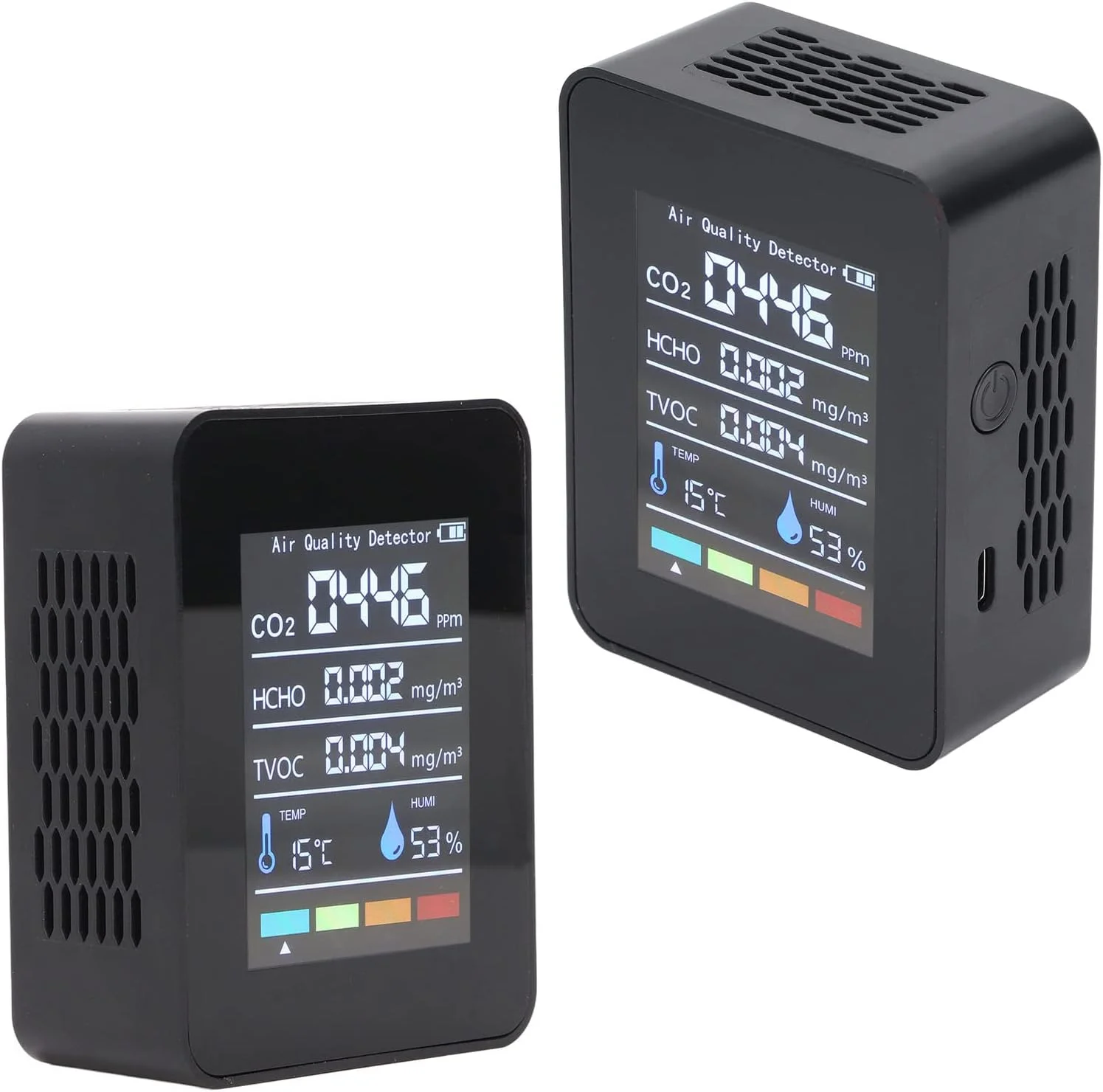 دستگاه تشخیص کیفیت هوا، سنجش دما، رطوبت و دی اکسید کربن مناسب برای گلخانه، انبار و مصارف خانگی