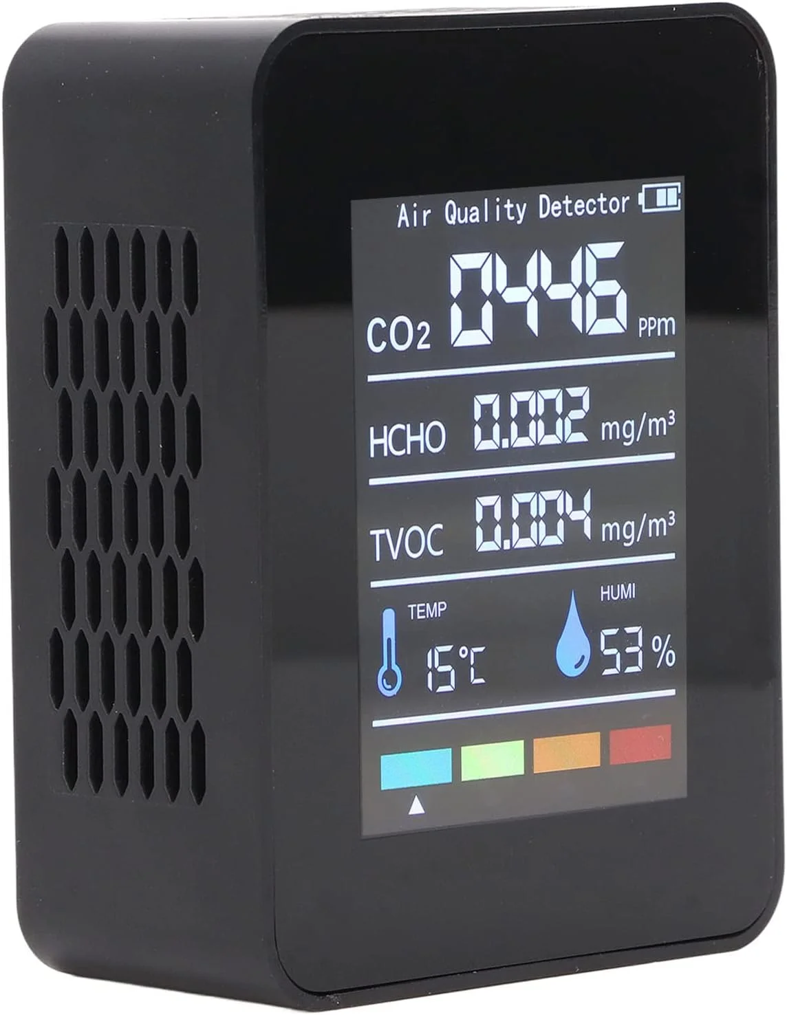 دستگاه تشخیص کیفیت مانیتور دی اکسید کربن، دماسنج رطوبت سنج برای کاشت خانگی، گلخانه، آزمایشگاه