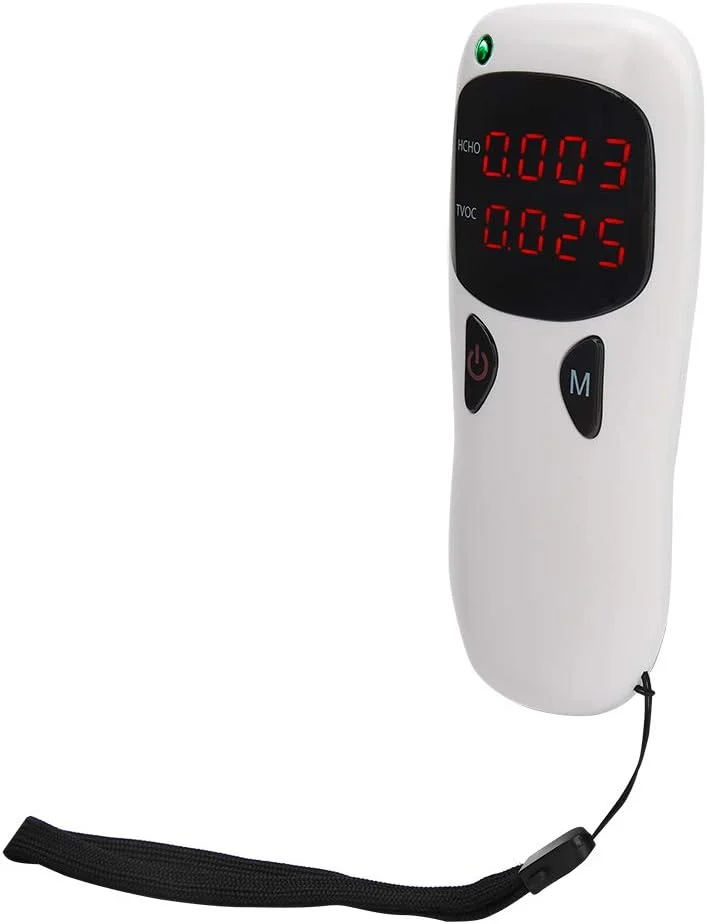 تستر کیفیت هوای داخلی، مانیتور HCHO TVOC با صفحه نمایش LED، سبک و قابل حمل برای دفتر، اتاق نشیمن، اتاق خواب و خودرو تستر کیفیت هوای داخلی، مانیتور HCHO TVOC با صفحه نمایش LED، سبک و قابل حمل برای دفتر، اتاق نشیمن، اتاق خواب و خودرو