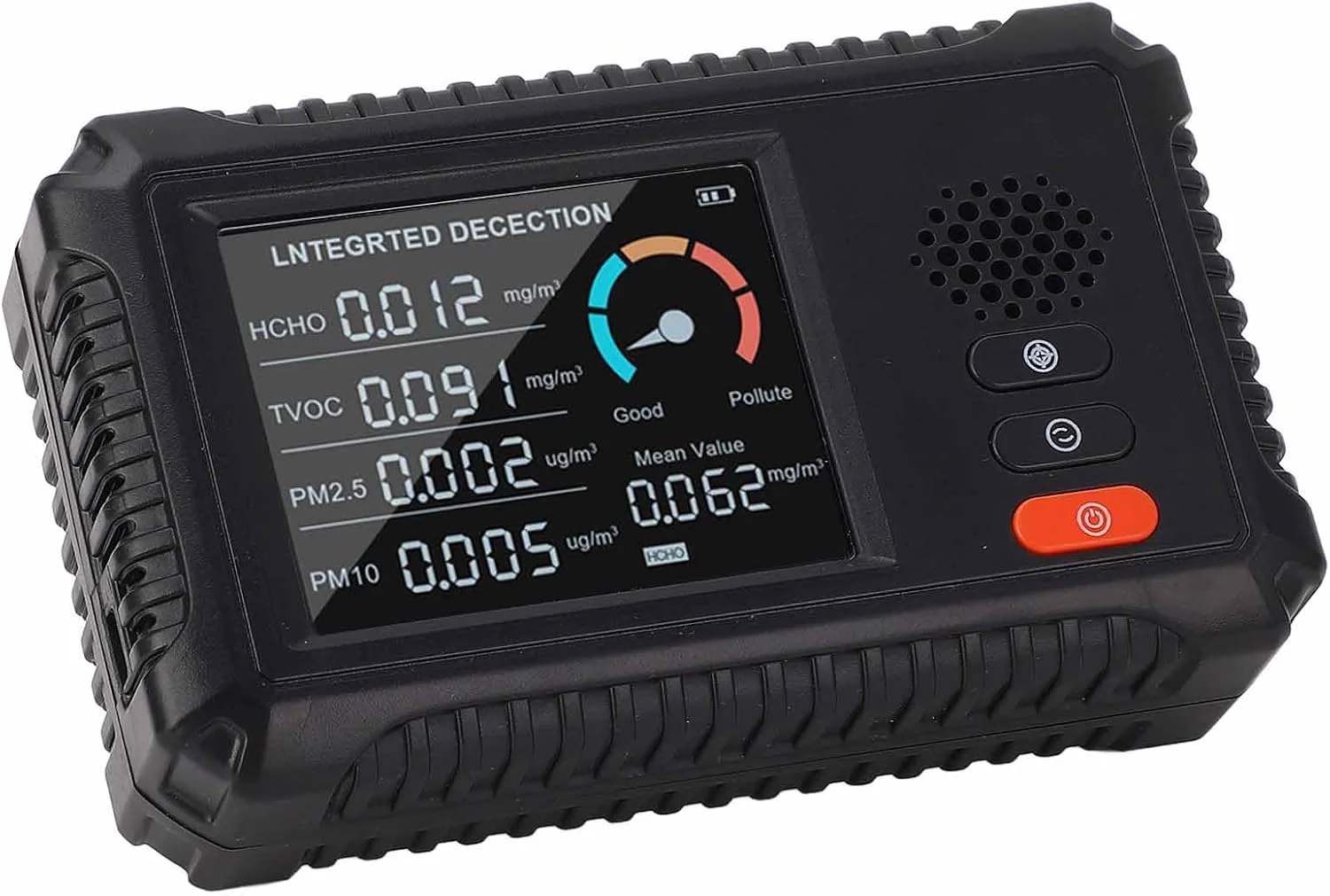 دستگاه تشخیص کیفیت هوا، HCHO TVOC PM2.5 PM10 4 در 1 قابل حمل، صفحه نمایش بزرگ LCD داخلی، تستر کیفیت برای خانه، ماشین، کمپینگ، حسگرهای نیمه هادی هوشمند، قرائت دقیق دستگاه تشخیص کیفیت هوا، HCHO TVOC PM2.5 PM10 4 در 1 قابل حمل، صفحه نمایش بزرگ LCD داخلی، تستر کیفیت برای خانه، ماشین، کمپینگ، حسگرهای نیمه هادی هوشمند، قرائت دقیق