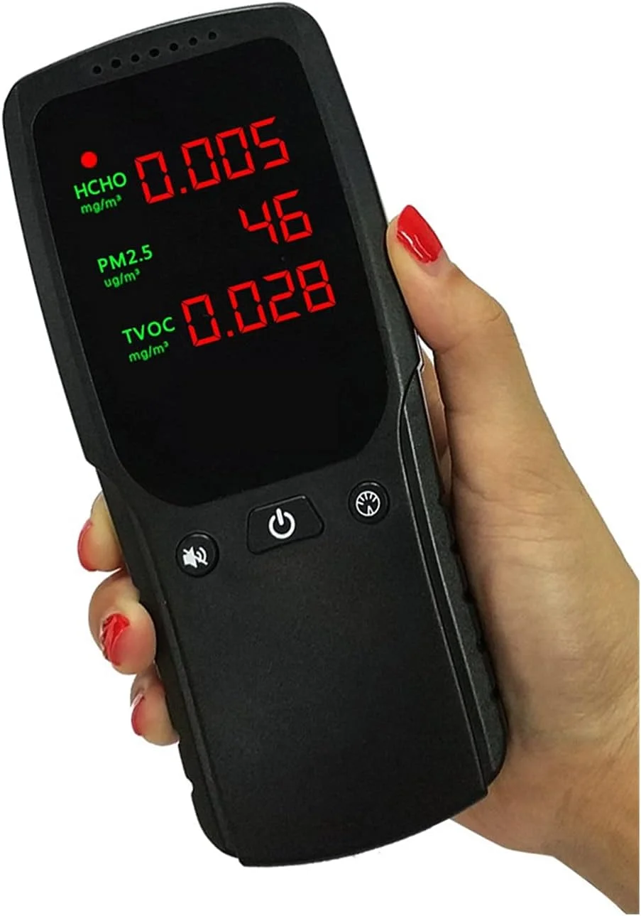دتکتور گاز، PM2.5. فرمالدهید سنج، آشکارساز کیفیت هوای داخلی خانگی دتکتور گاز، PM2.5. فرمالدهید سنج، آشکارساز کیفیت هوای داخلی خانگی
