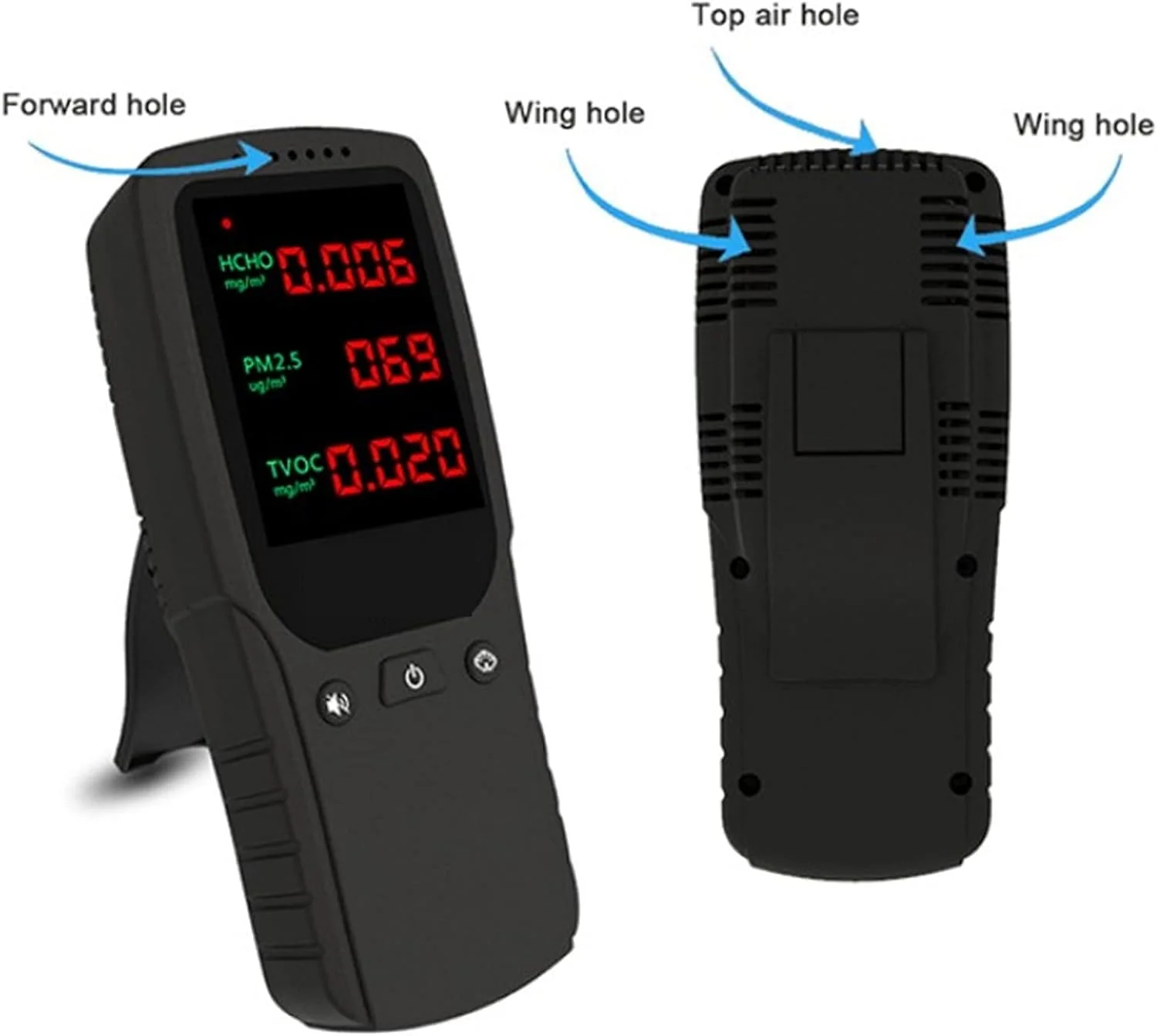 دتکتور گاز، PM2.5. فرمالدهید سنج، آشکارساز کیفیت هوای داخلی خانگی