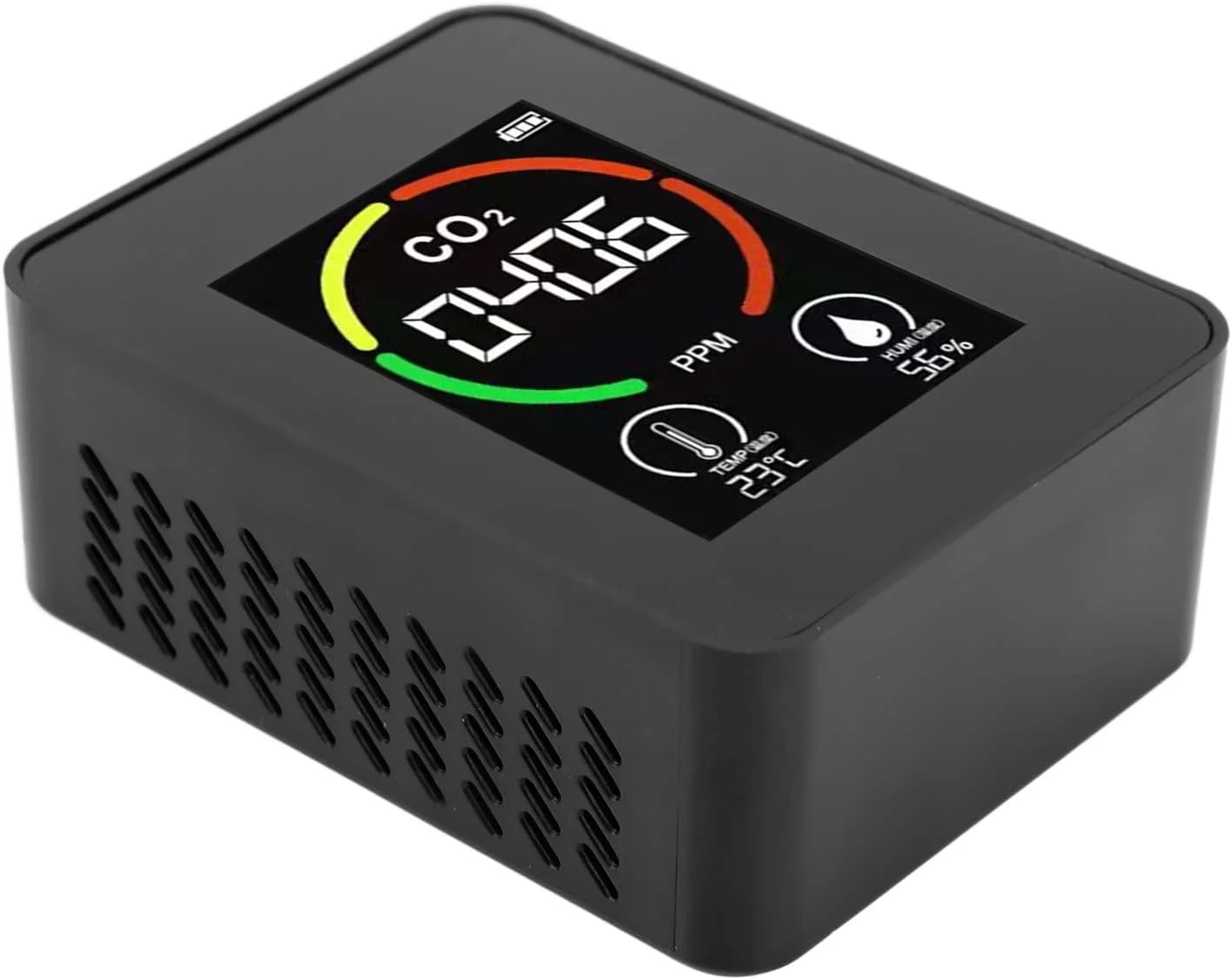 دستگاه تشخیص CO2 خانگی با حسگر TVOC، نمایشگر لحظه ای و شارژ USB، تشخیص CO2، دما و رطوبت، مناسب برای هدیه دستگاه تشخیص CO2 خانگی با حسگر TVOC، نمایشگر لحظه ای و شارژ USB، تشخیص CO2، دما و رطوبت، مناسب برای هدیه