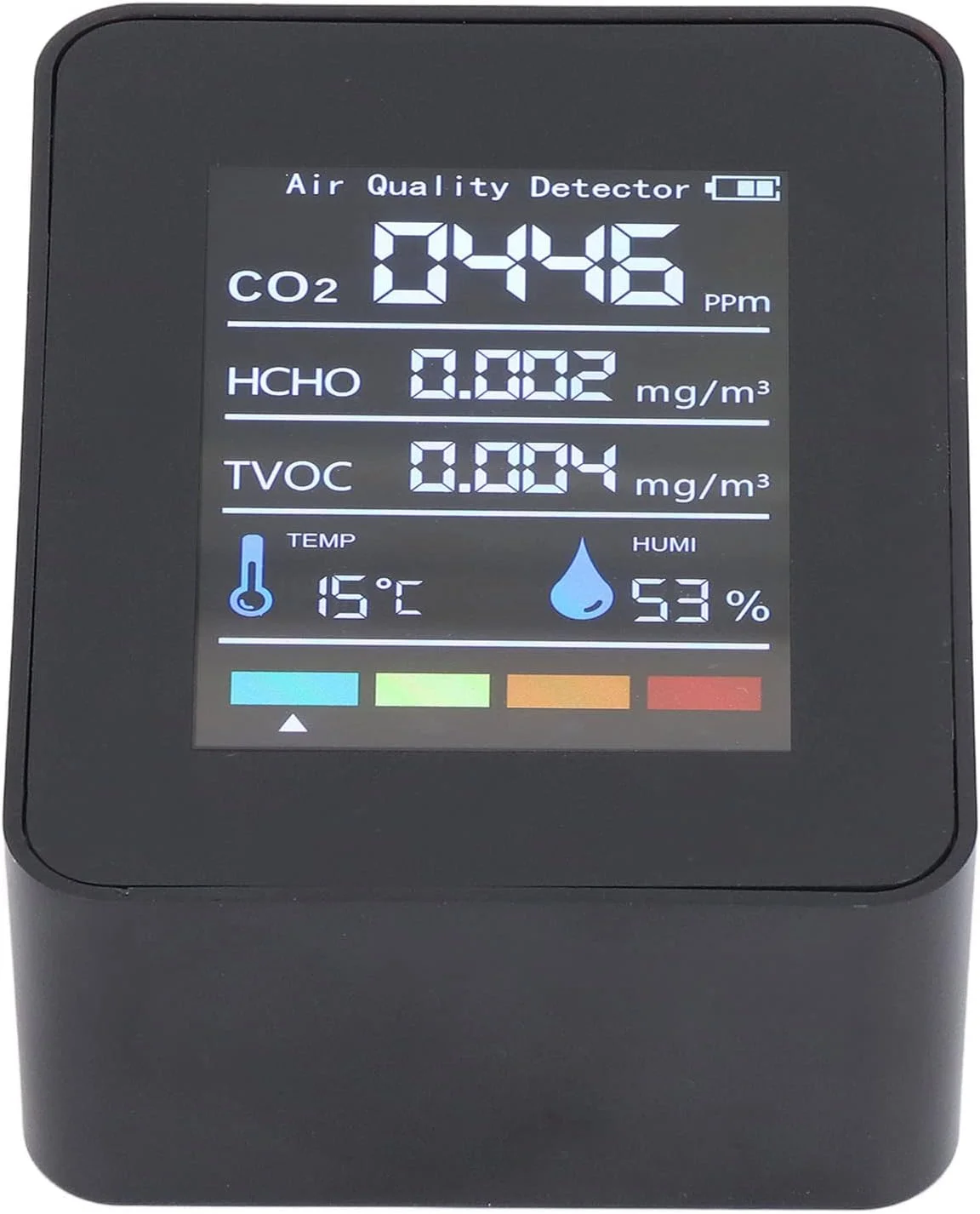 دستگاه تشخیص کیفیت مانیتور دی اکسید کربن، دماسنج مادون قرمز و رطوبت سنج برای کشت خانگی دستگاه تشخیص کیفیت مانیتور دی اکسید کربن، دماسنج مادون قرمز و رطوبت سنج برای کشت خانگی