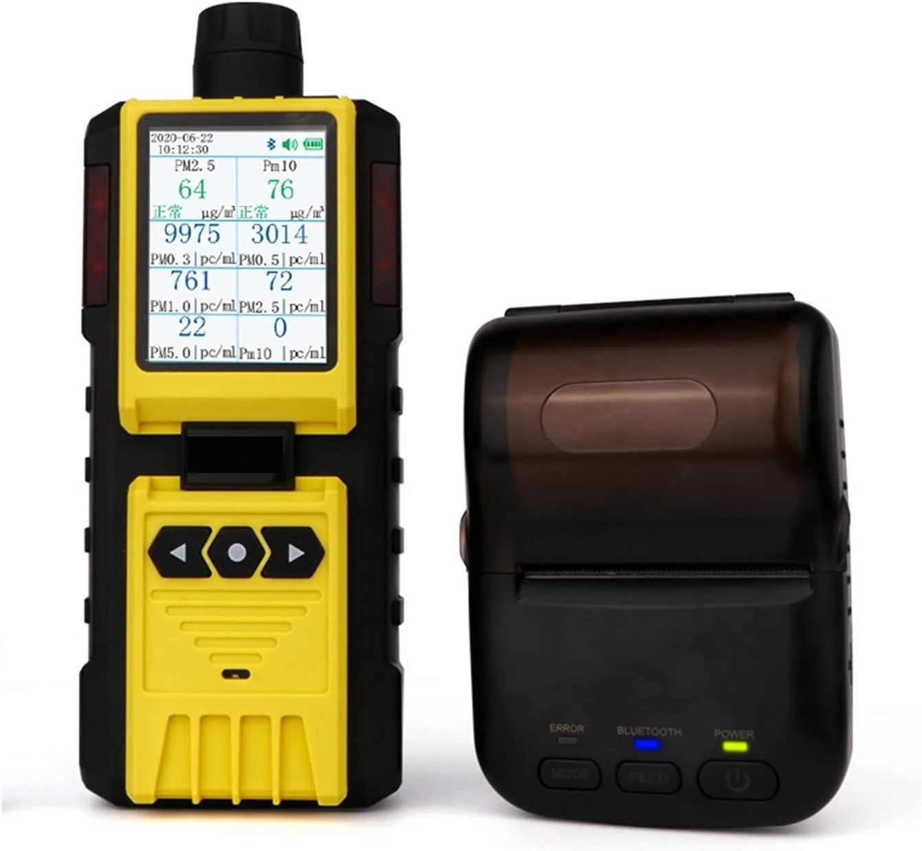 دستگاه تشخیص گاز قابل حمل صنعتی، آشکارساز کیفیت هوا، شمارنده ذرات گرد و غبار، ذرات گرد و غبار PM2.5 PM10، آلارم حجم بالا و صفحه نمایش دیجیتال LCD از Zeenyi