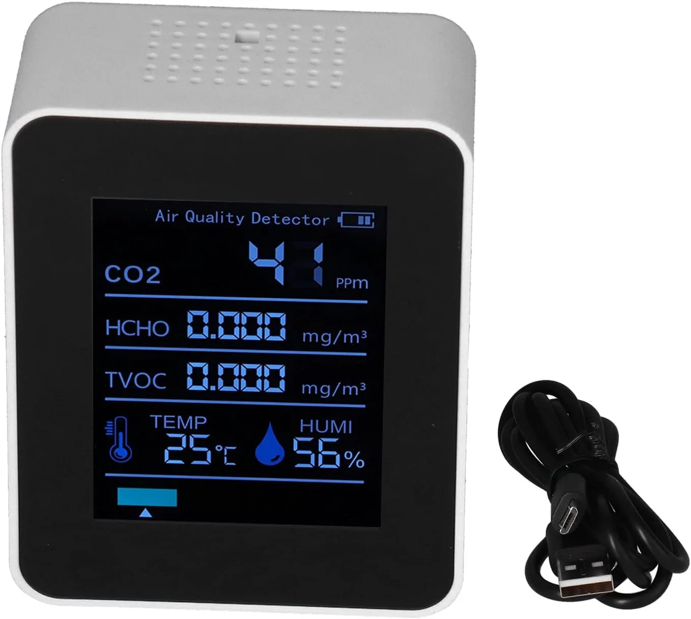 ردیاب CO2 با محدوده 400-6000 PPM، سنسور CO2، مانیتور کیفیت هوای داخل ساختمان، دتکتور دی اکسید کربن، مانیتور دما و رطوبت، شارژر USB، سنسور ردیاب مانیتور کیفیت هوا برای خانه، دفتر، باشگاه، ماشین ردیاب CO2 با محدوده 400-6000 PPM، سنسور CO2، مانیتور کیفیت هوای داخل ساختمان، دتکتور دی اکسید کربن، مانیتور دما و رطوبت، شارژر USB، سنسور ردیاب مانیتور کیفیت هوا برای خانه، دفتر، باشگاه، ماشین