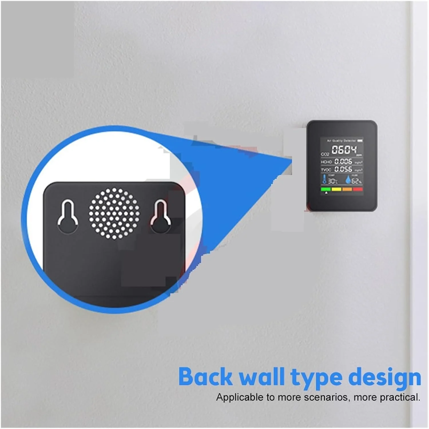 دستگاه تشخیص گاز 5 در 1، مانیتورینگ هوا، ردیاب دی اکسید کربن CO2، انبار، کیفیت هوا، دما، رطوبت، TVOC، HCHO، مانیتور اندازه گیری (سنسور NDIR مشکی) دستگاه تشخیص گاز 5 در 1، مانیتورینگ هوا، ردیاب دی اکسید کربن CO2، انبار، کیفیت هوا، دما، رطوبت، TVOC، HCHO، مانیتور اندازه گیری (سنسور NDIR مشکی)