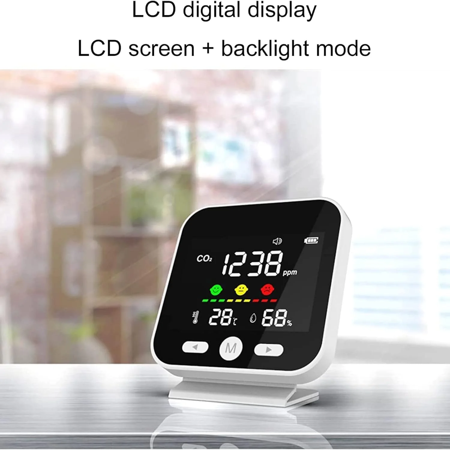 دستگاه تشخیص کیفیت هوا 3 در 1، سنجش CO2 داخل ساختمان، مانیتور کیفیت هوا با سنسور NDIR، 400-5000 ppm، تستر هوای فضای محدود با آلارم، سنجش CO2/ دما/ رطوبت/ کیفیت هوا، مناسب برای خانه/خودرو دستگاه تشخیص کیفیت هوا 3 در 1، سنجش CO2 داخل ساختمان، مانیتور کیفیت هوا با سنسور NDIR، 400-5000 ppm، تستر هوای فضای محدود با آلارم، سنجش CO2/ دما/ رطوبت/ کیفیت هوا، مناسب برای خانه/خودرو